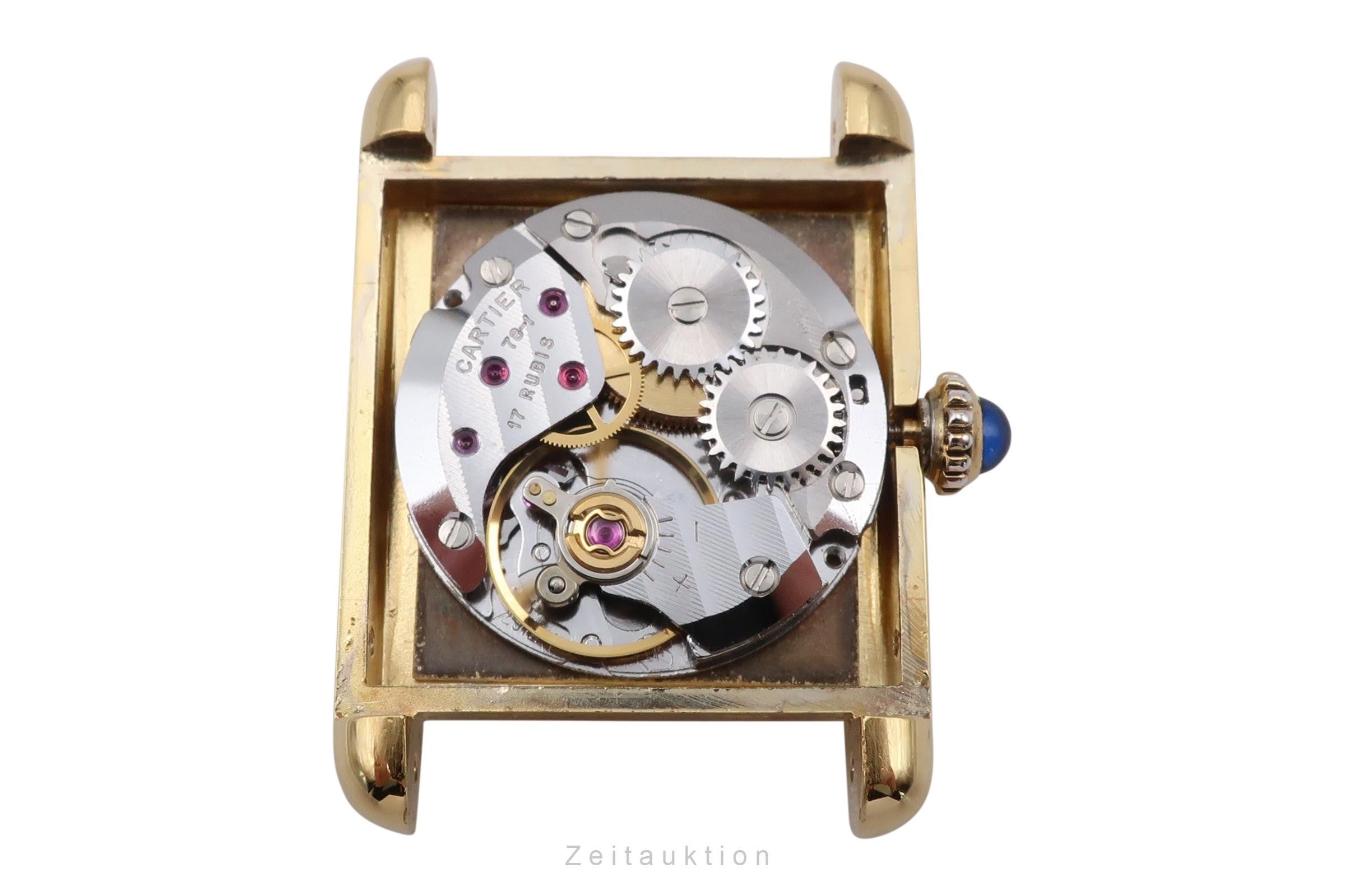 Cartier Tank Must De Cartier 925 Silber Lady Handaufzug Damenuhr Klassiker [2303273]