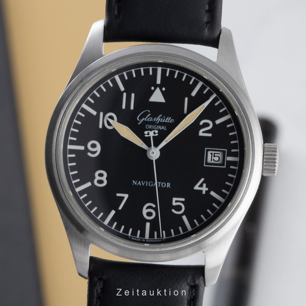 Glashütte Navigator steel automatic men's watch 1103307074  [2303283]