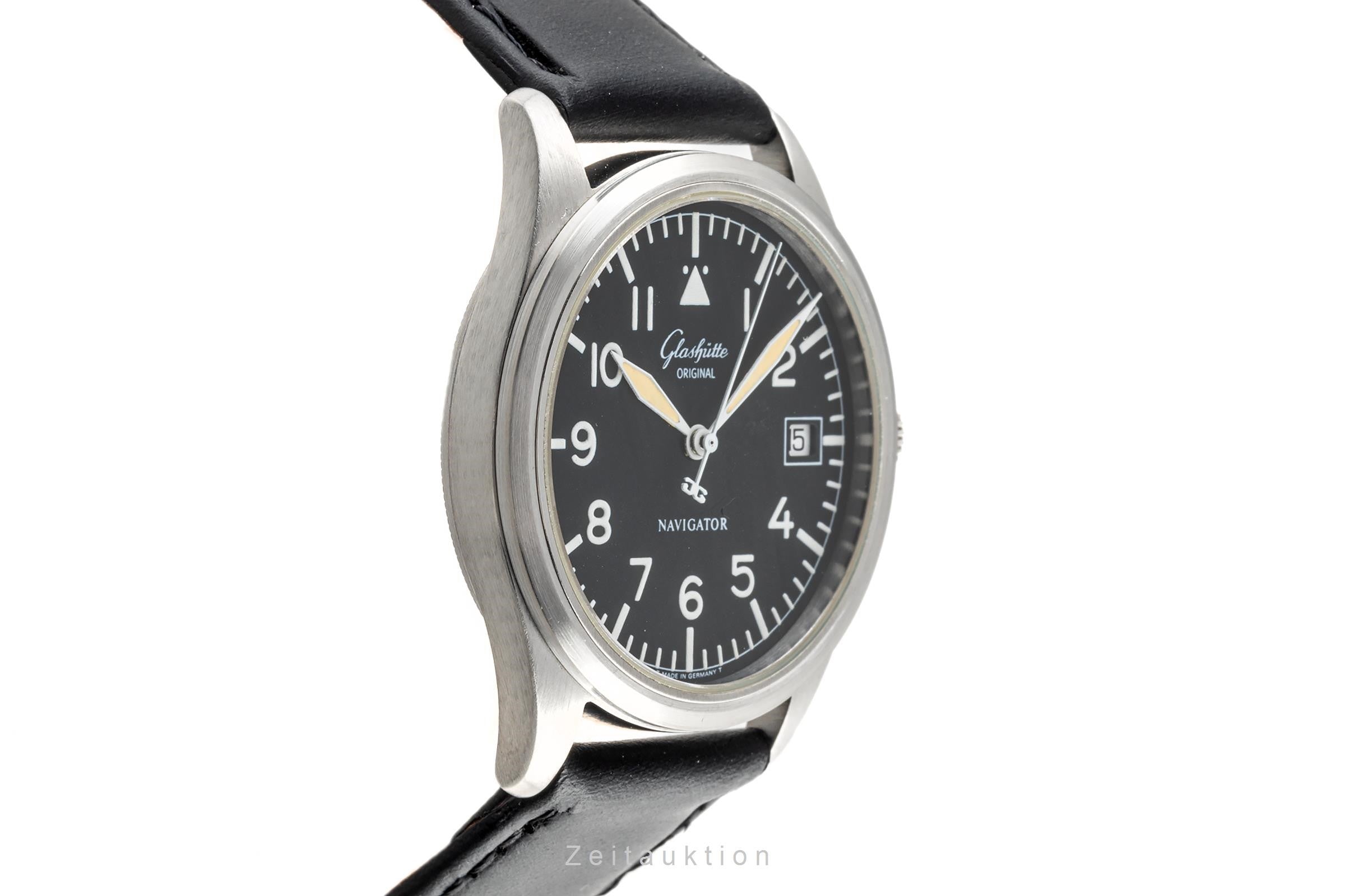 Glashütte Navigator steel automatic men's watch 1103307074  [2303283]