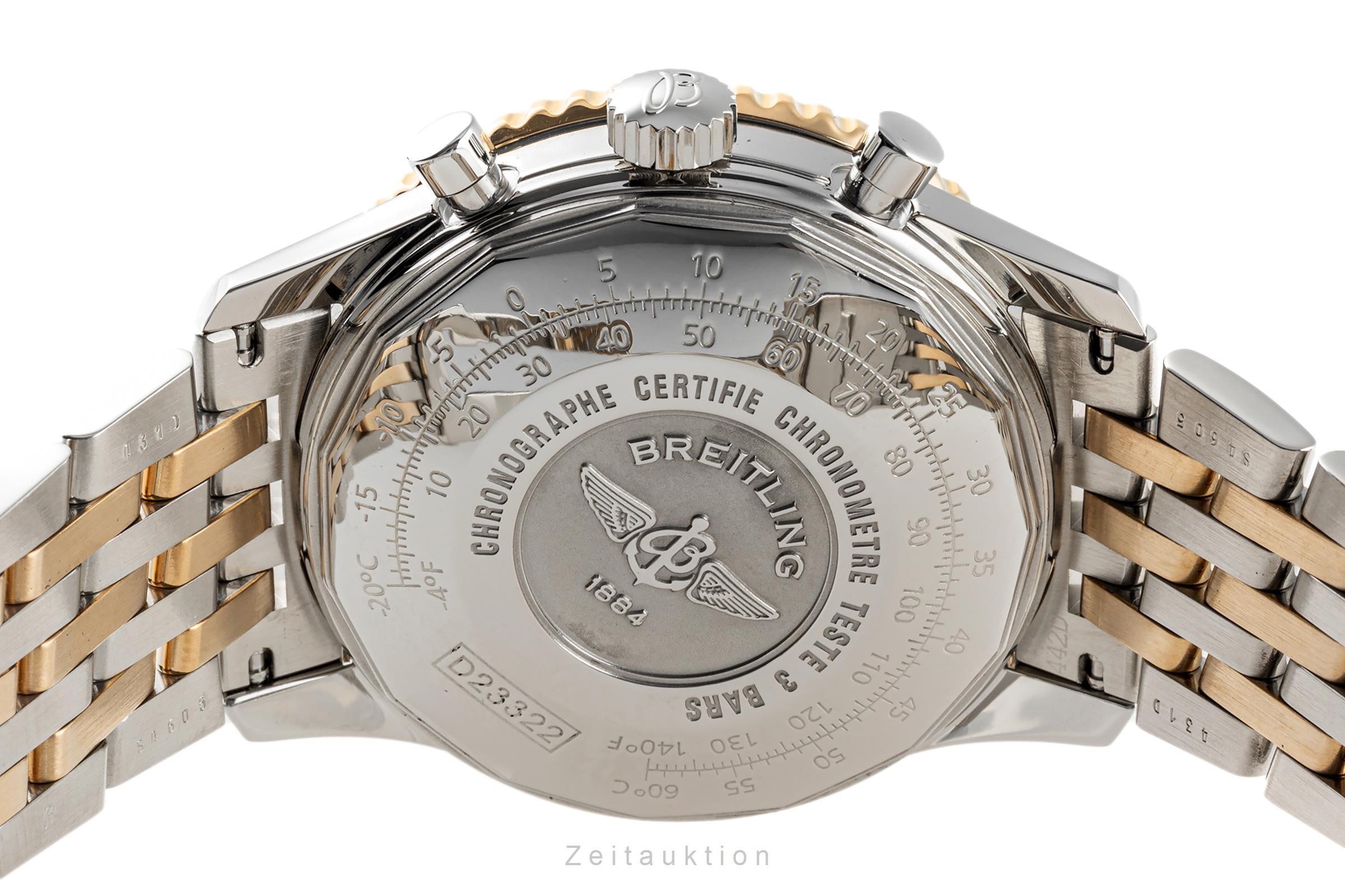 Breitling Navitimer chronograph steel / gold automatic men's watch D23322 LP: 7750EUR  [2303340]