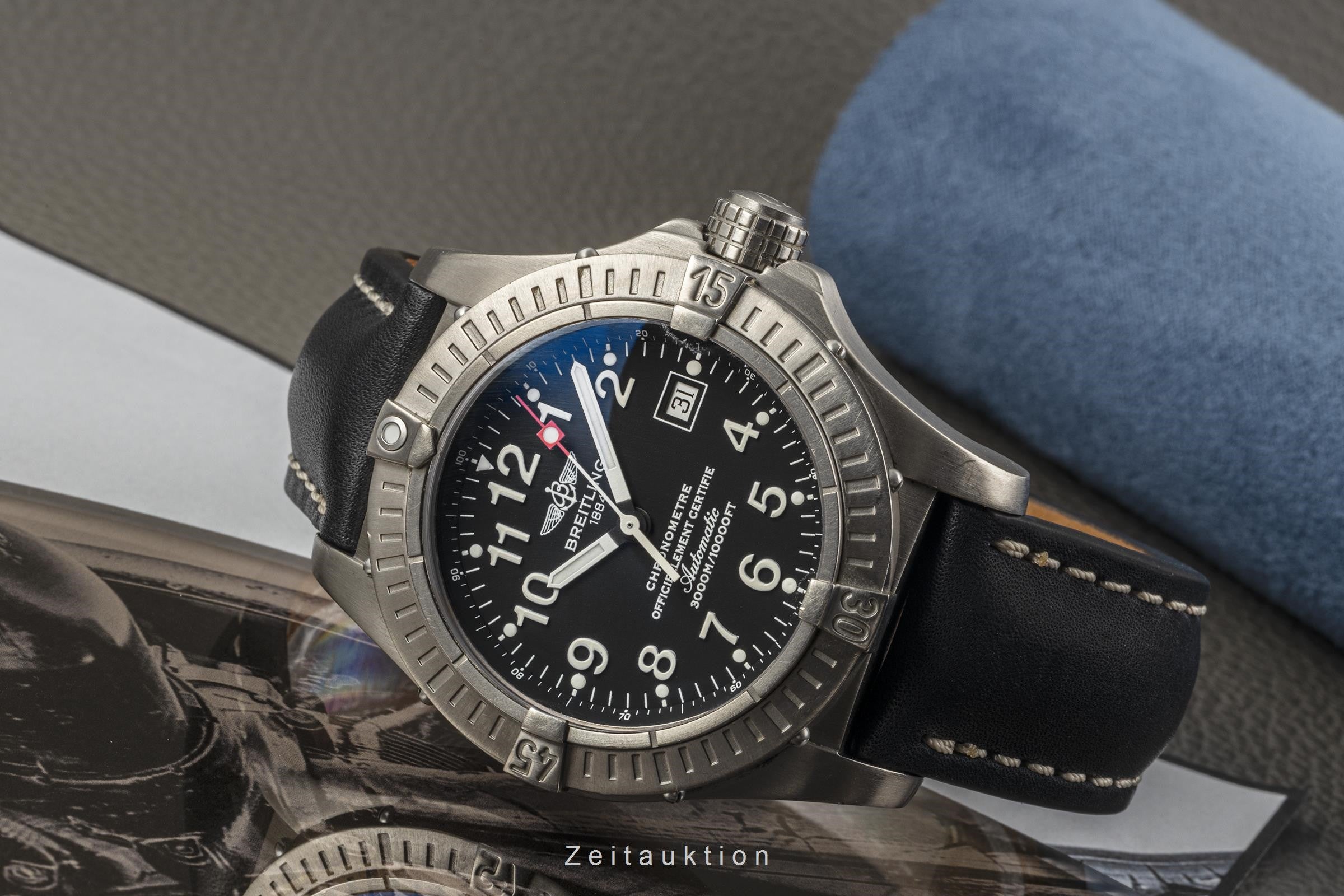 Breitling Avenger Seawolf titanio automático reloj para caballeros E17370 LP: 4950EUR  [2303459]