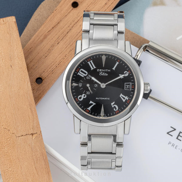 Zenith Elite acier automatique montre pour hommes 01/02.0450.680  [2303515]