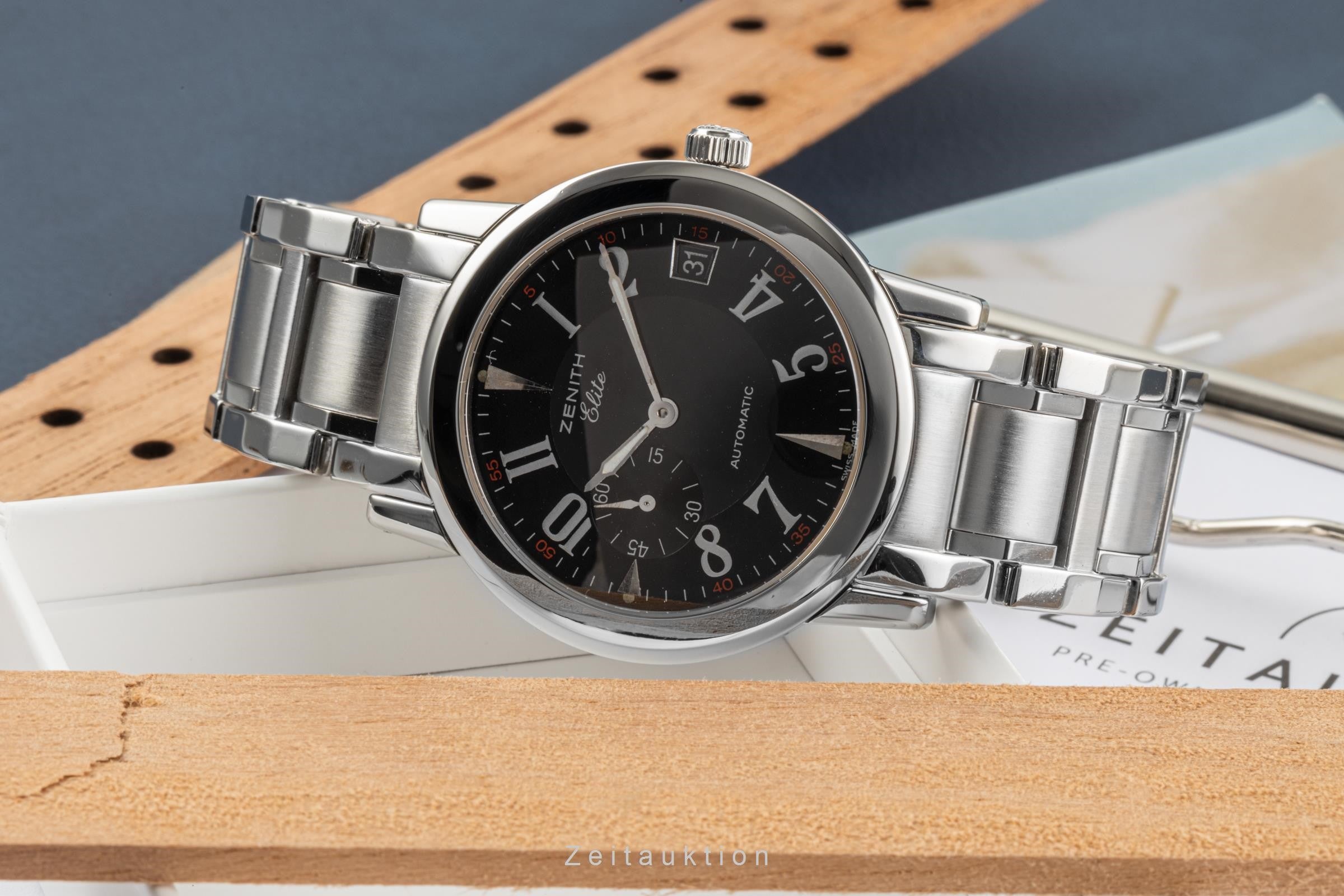 Zenith Elite acier automatique montre pour hommes 01/02.0450.680  [2303515]