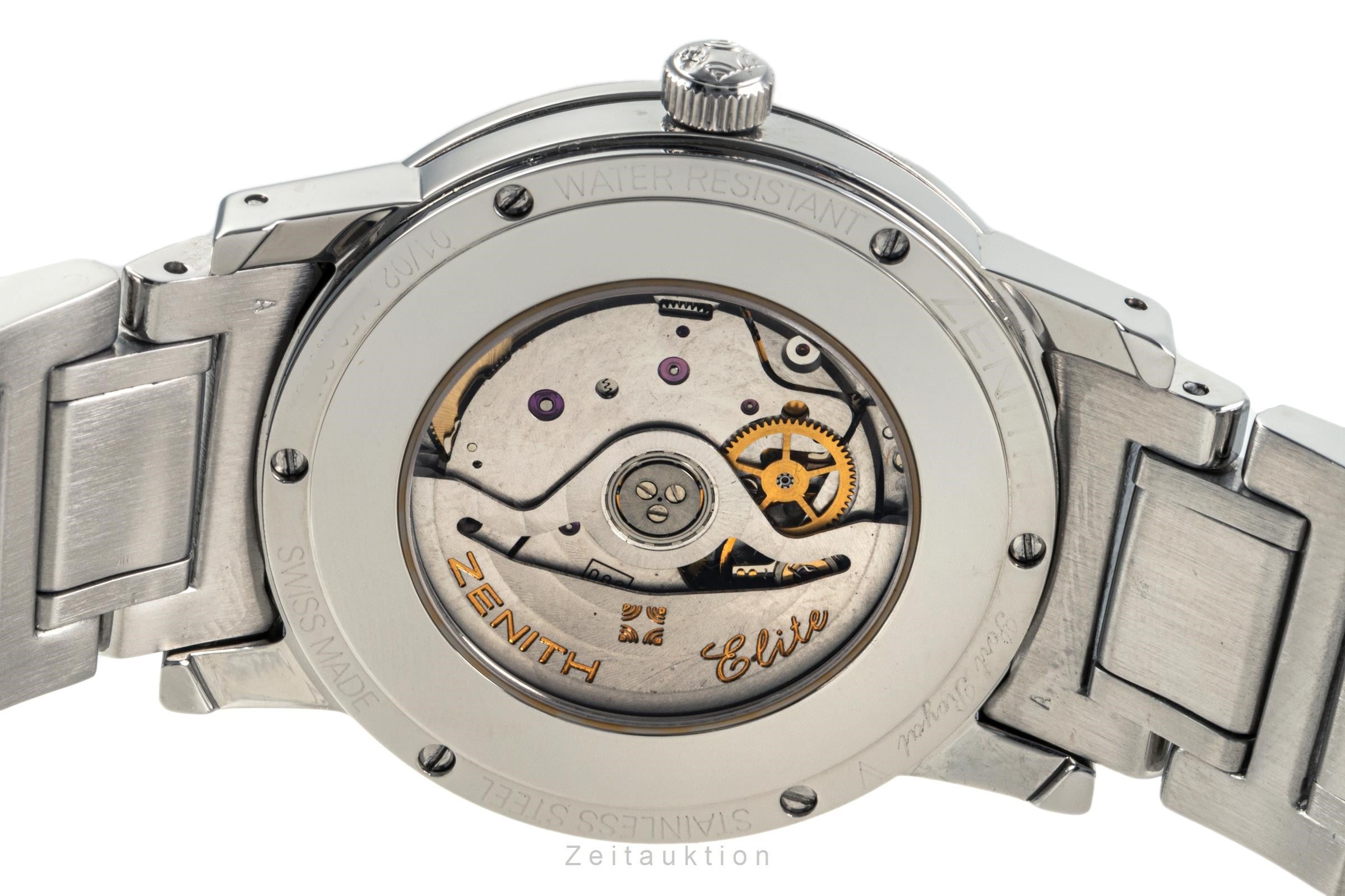 Zenith Elite acier automatique montre pour hommes 01/02.0450.680  [2303515]