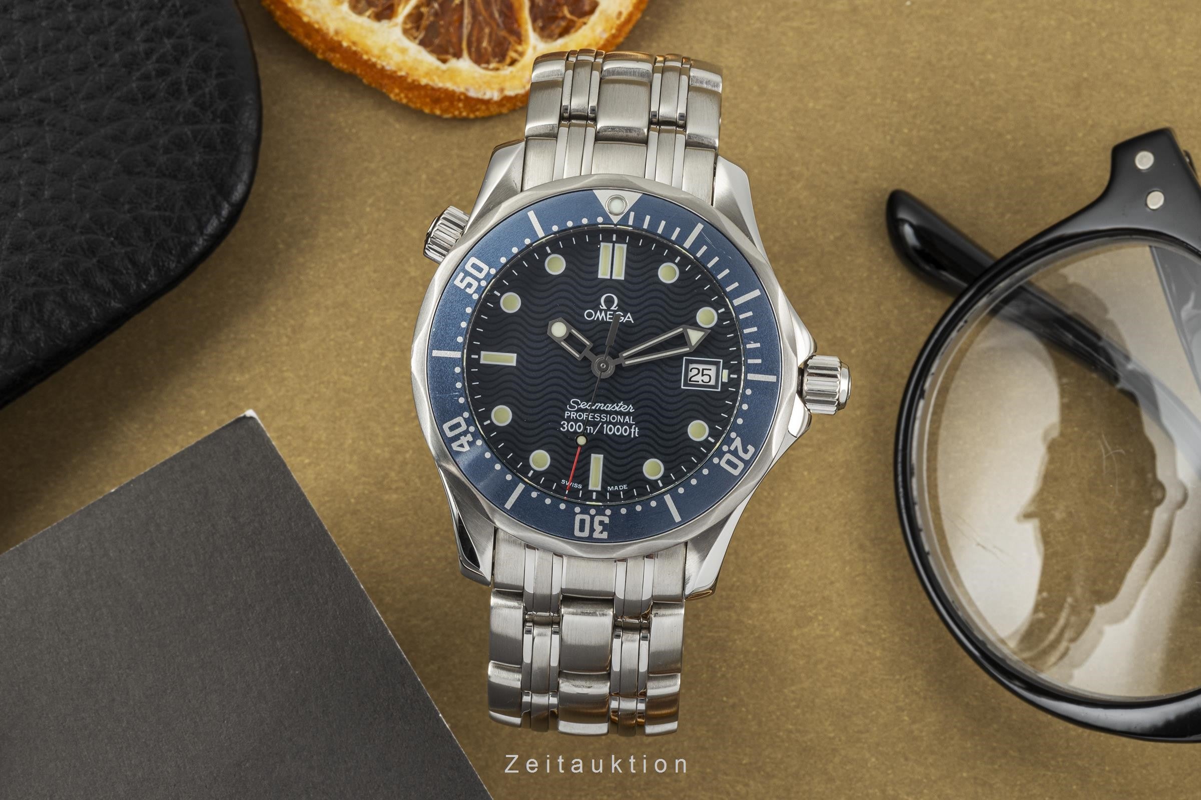 Omega Seamaster steel quartz Kal. 1538 Ref. 2561.80.00, 196.1522