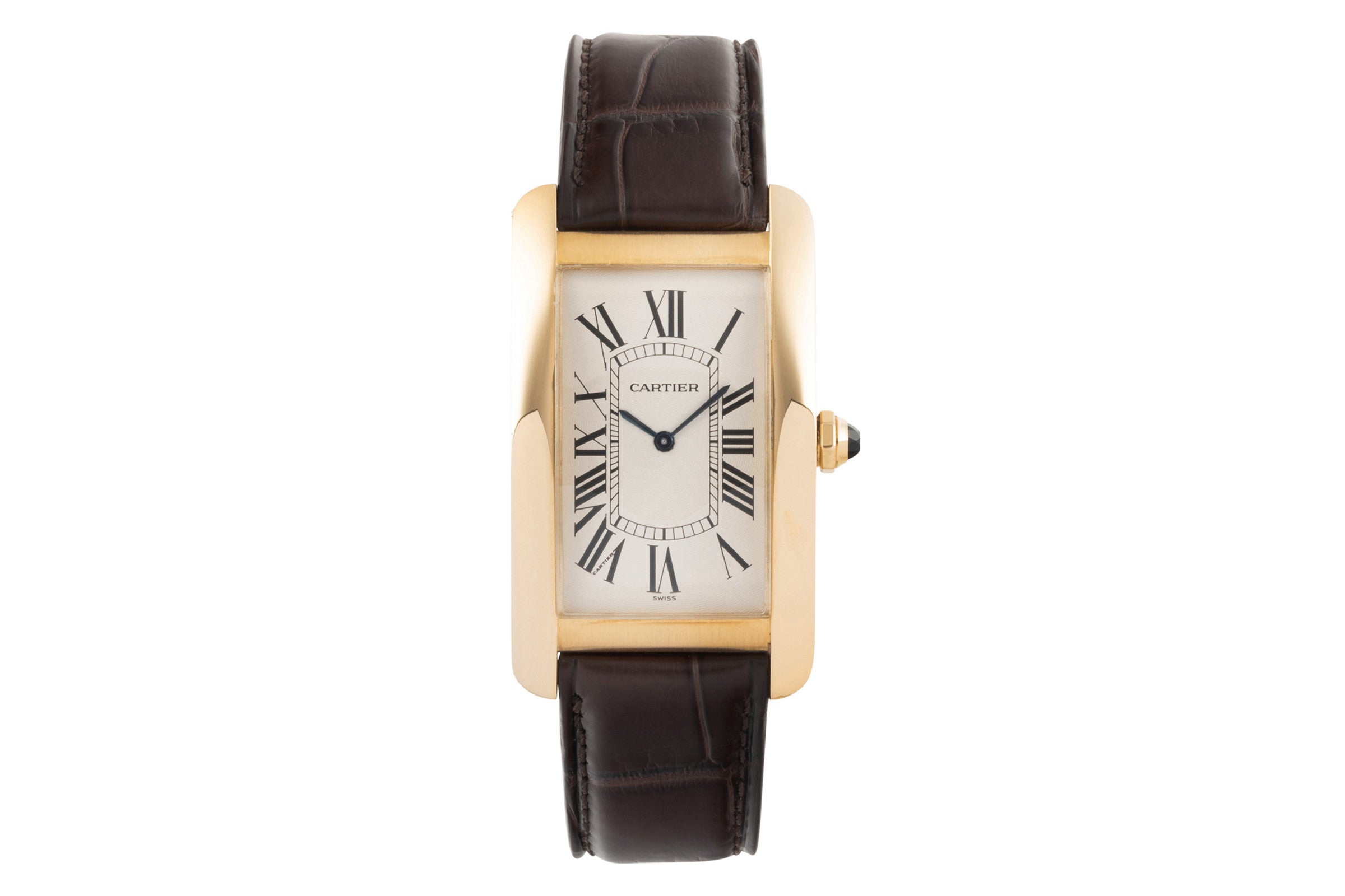 Cartier Tank Américaine oro 18 ct carica manuale orologio da uomo 1735 1  [2303533]
