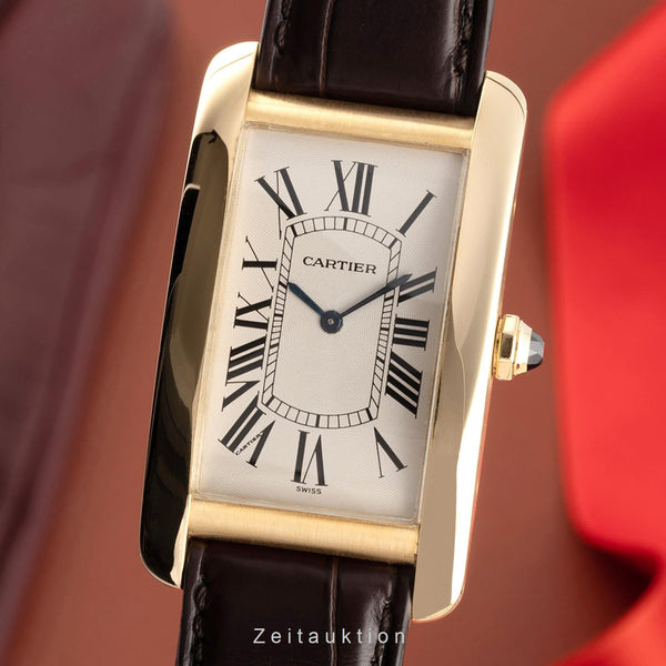 Cartier Tank Américaine oro 18 ct carica manuale orologio da uomo 1735 1  [2303533]