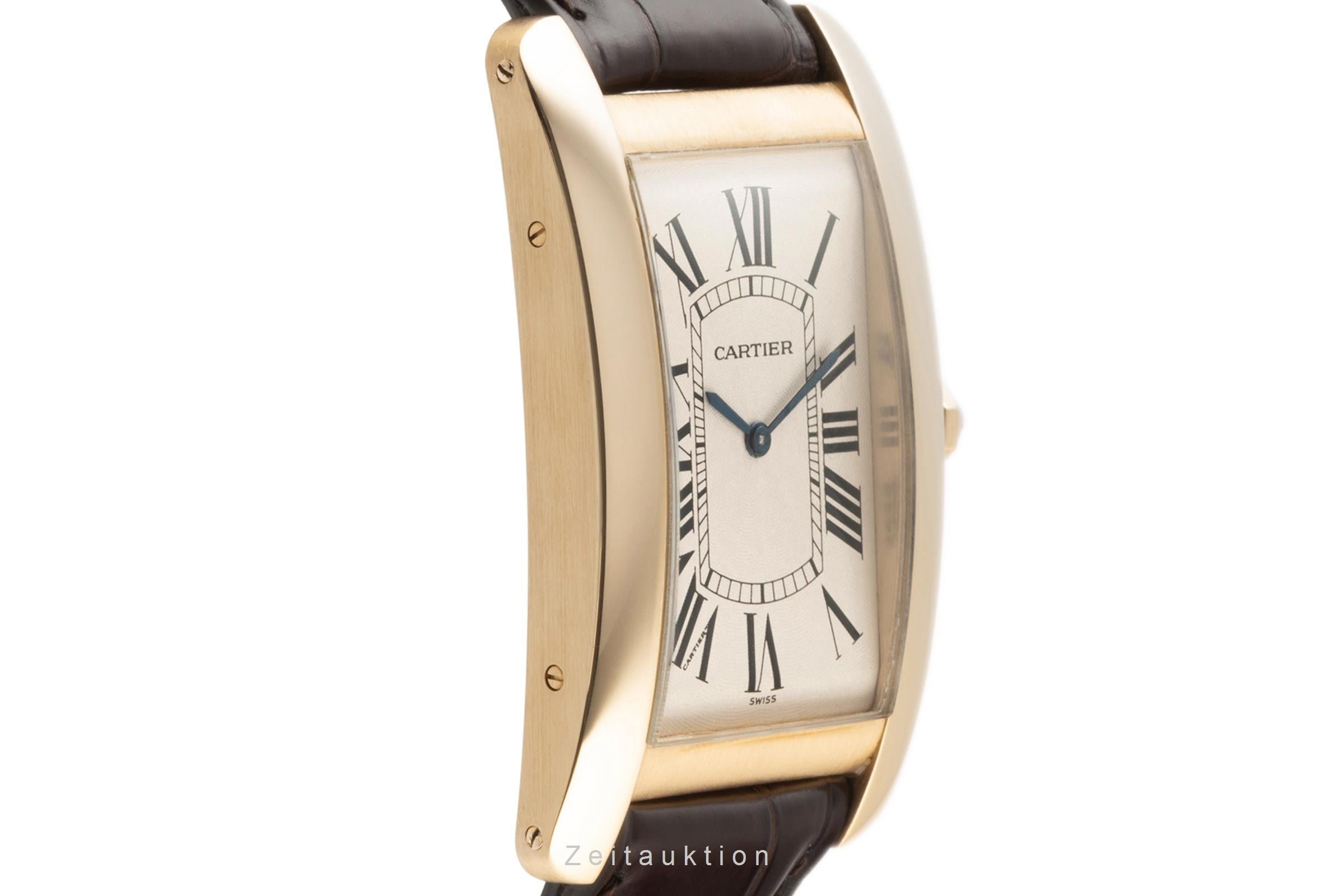 Cartier Tank Américaine oro 18 ct carica manuale orologio da uomo 1735 1  [2303533]