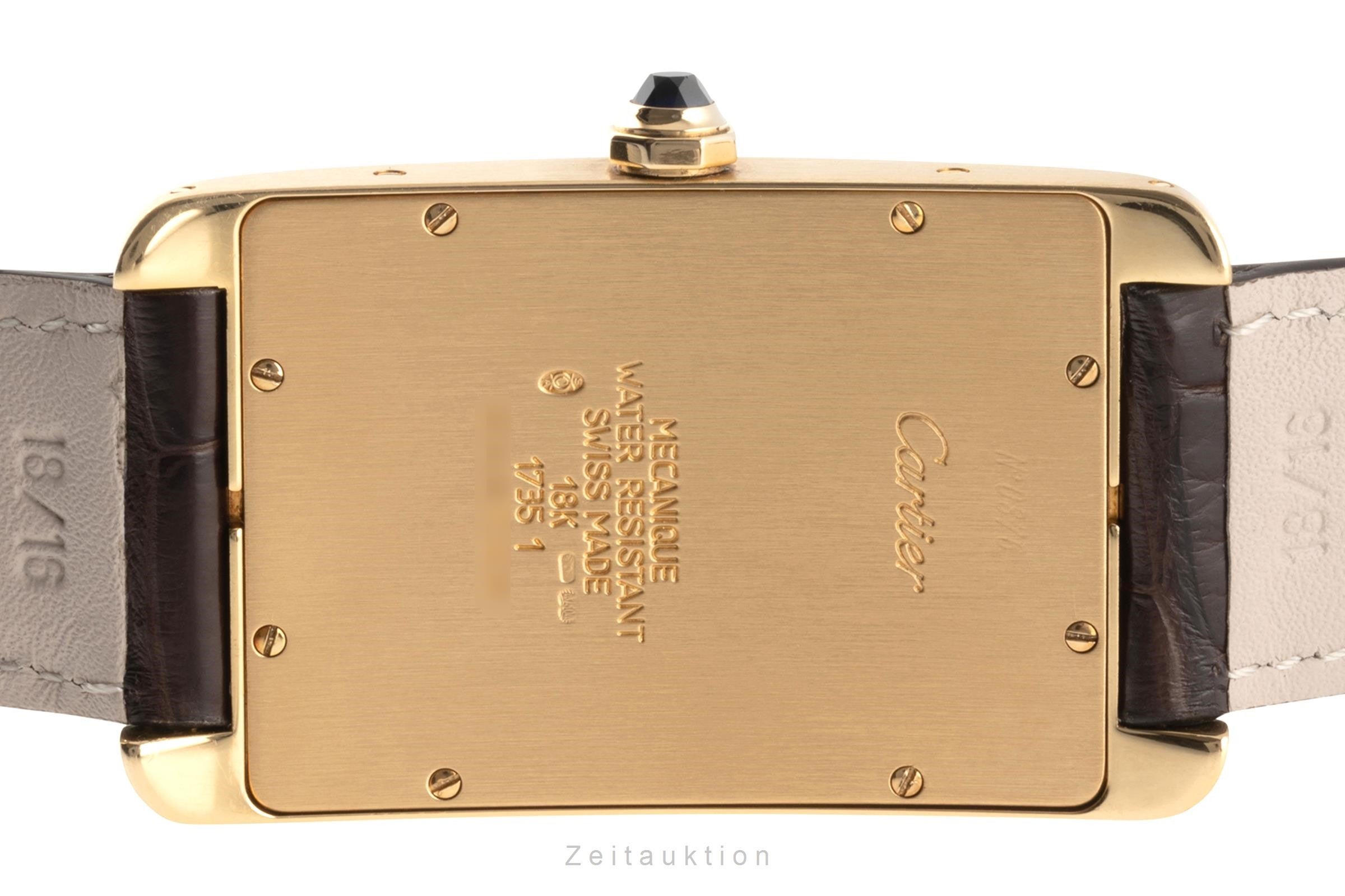 Cartier Tank Américaine oro 18 ct carica manuale orologio da uomo 1735 1  [2303533]