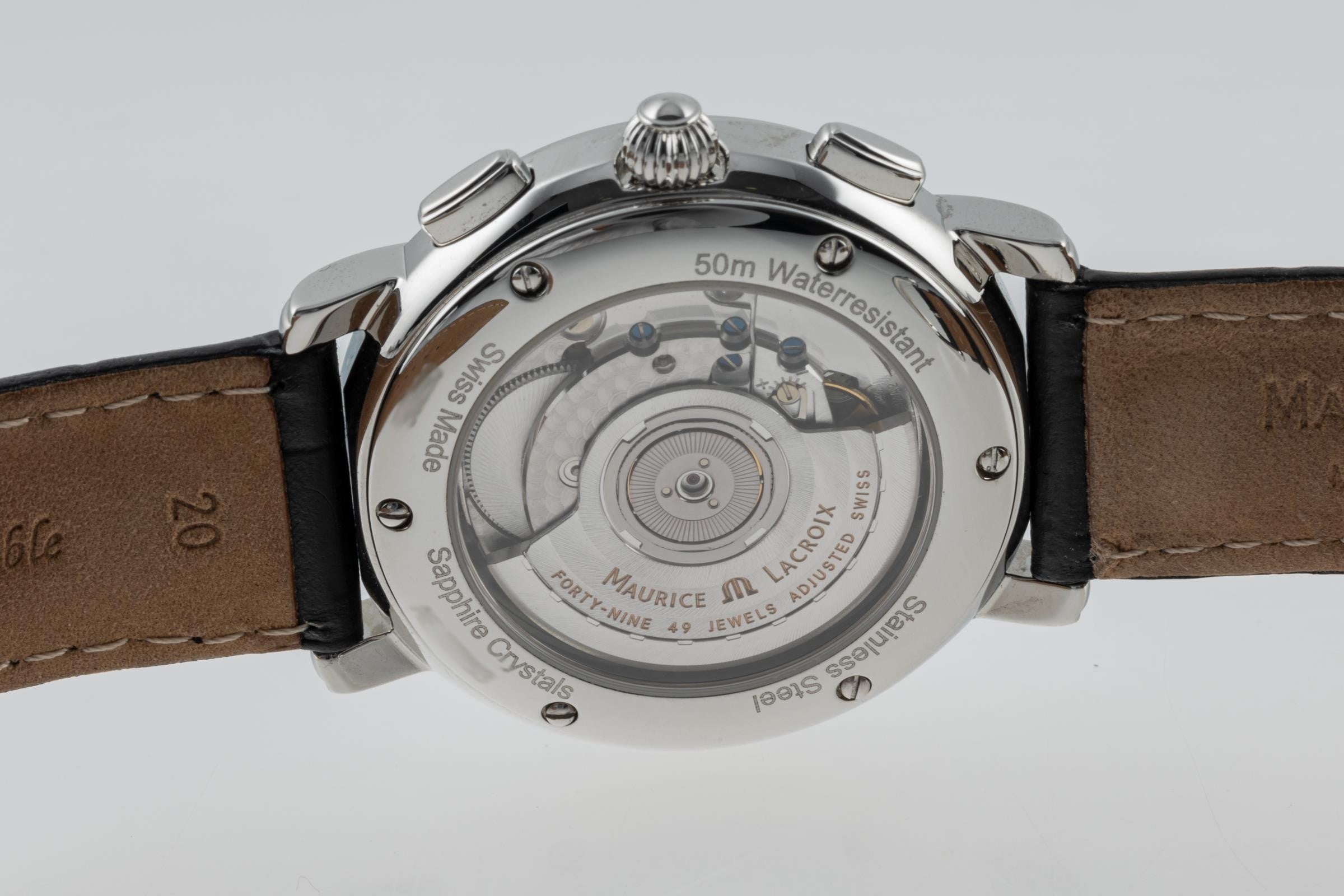 Maurice Lacroix Masterpiece Flyback chronograph steel automatic men's watch MP6098  [2303577]