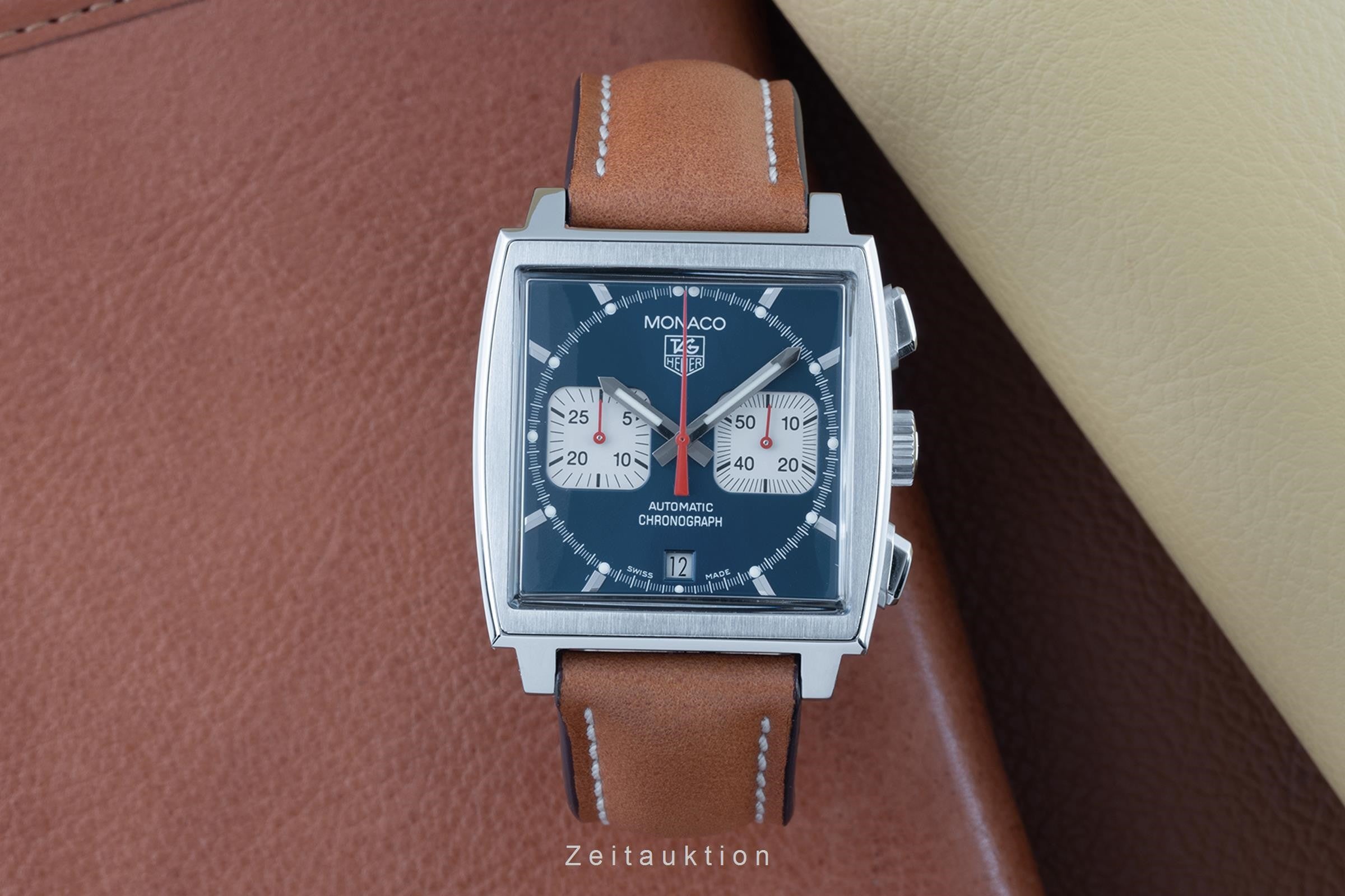 Tag Heuer Monaco chronograph steel automatic men's watch CW2113-0  [2303581]