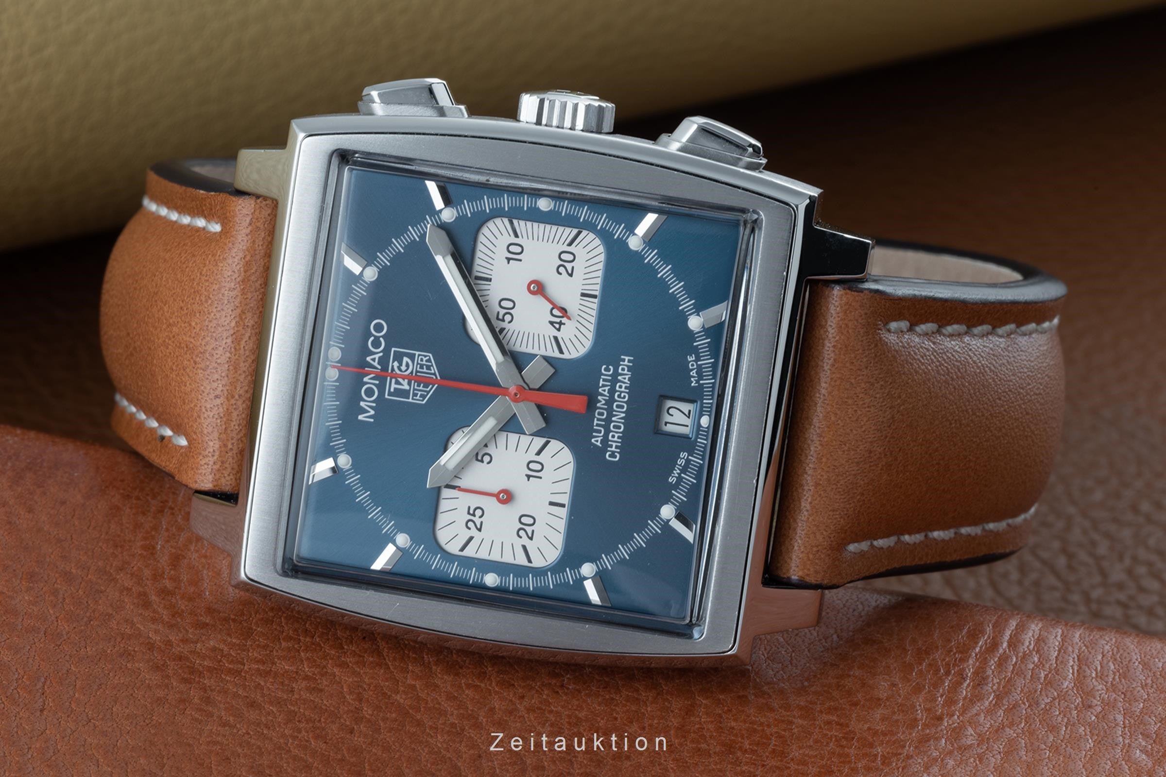 Tag Heuer Monaco chronograph steel automatic Kal. 17 Ref. CW2113-0