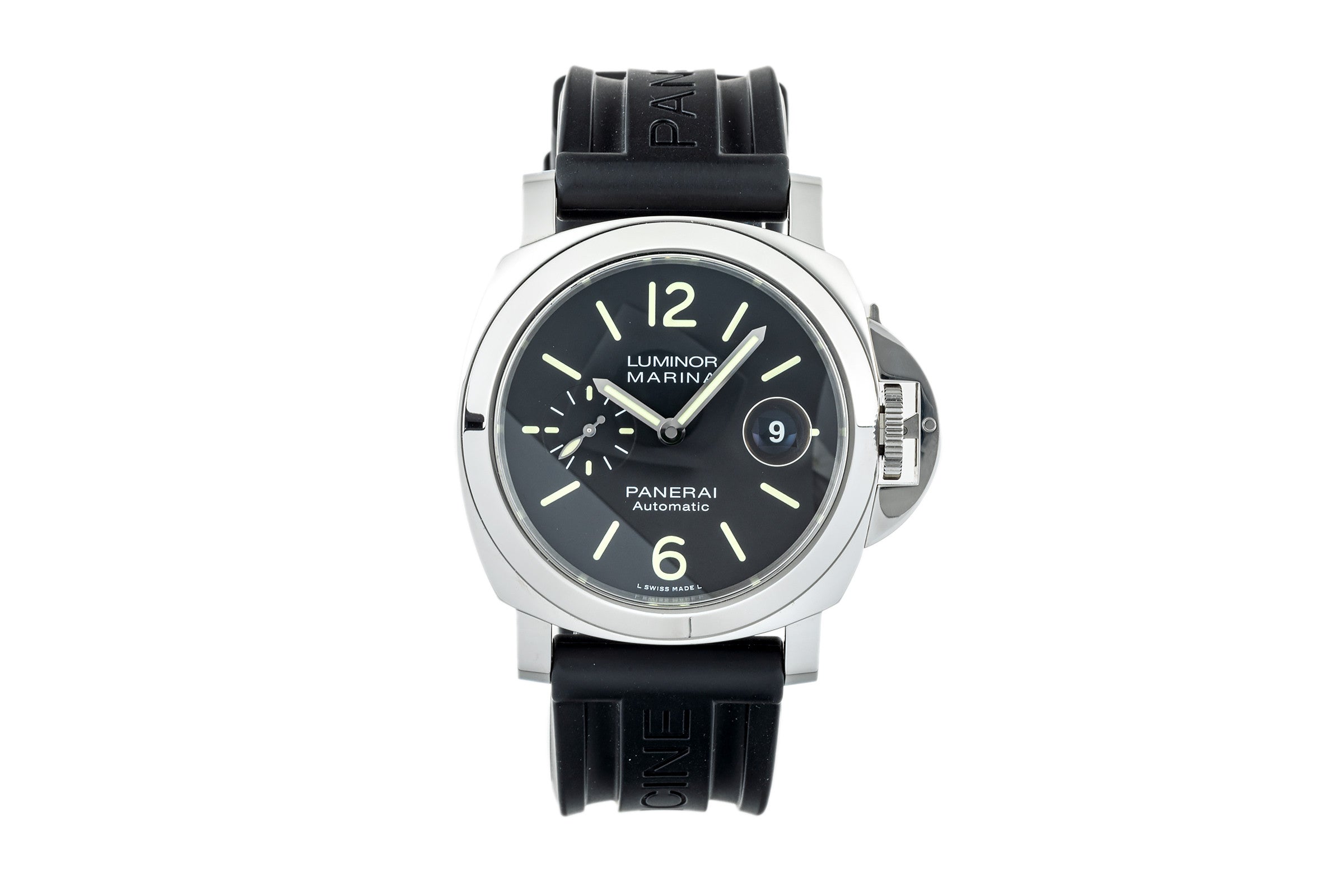 Panerai Luminor Marina acero automático reloj para caballeros PAM01104 LP: 7400EUR  [2303590]