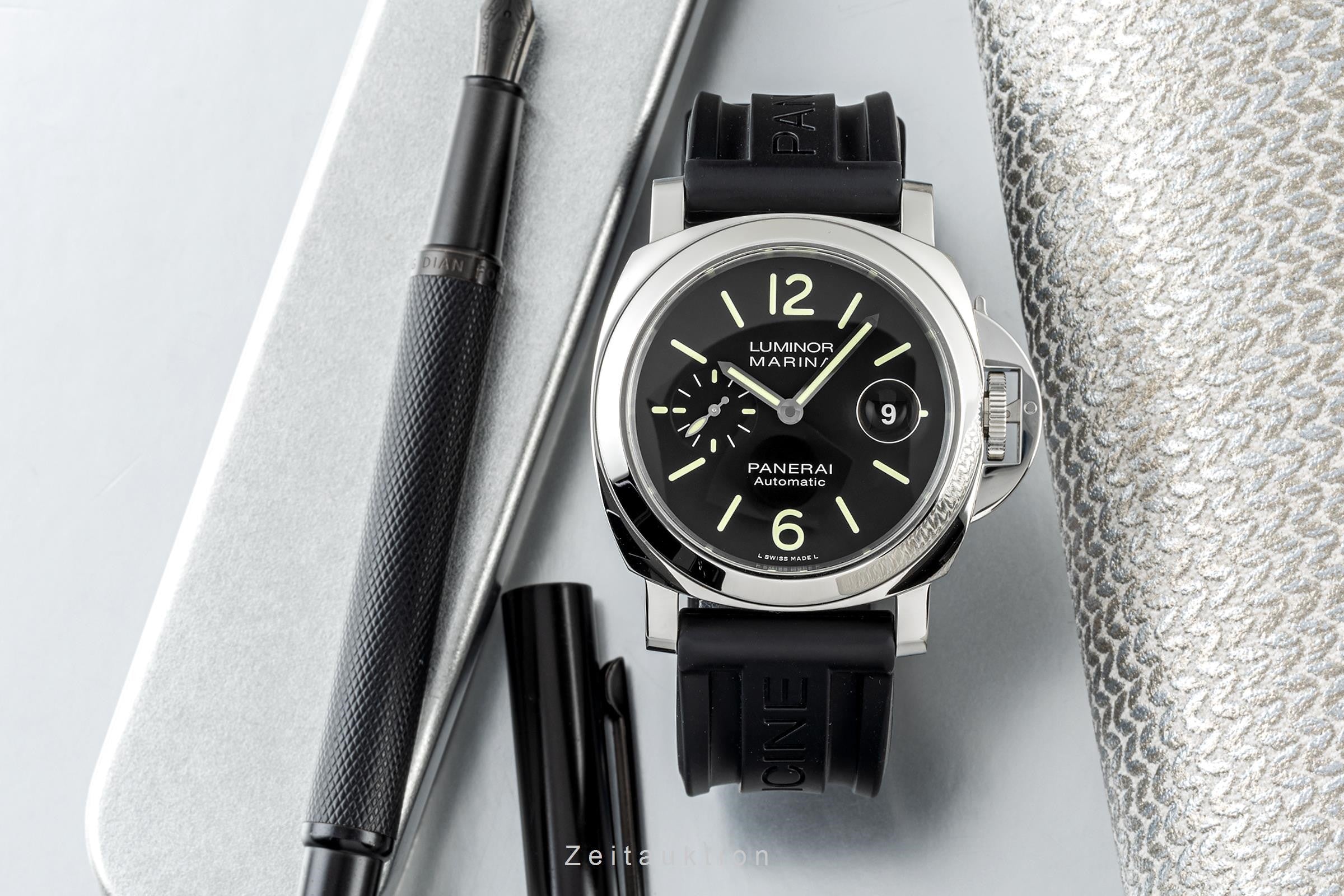 Panerai Luminor Marina acero automático reloj para caballeros PAM01104 LP: 7400EUR  [2303590]