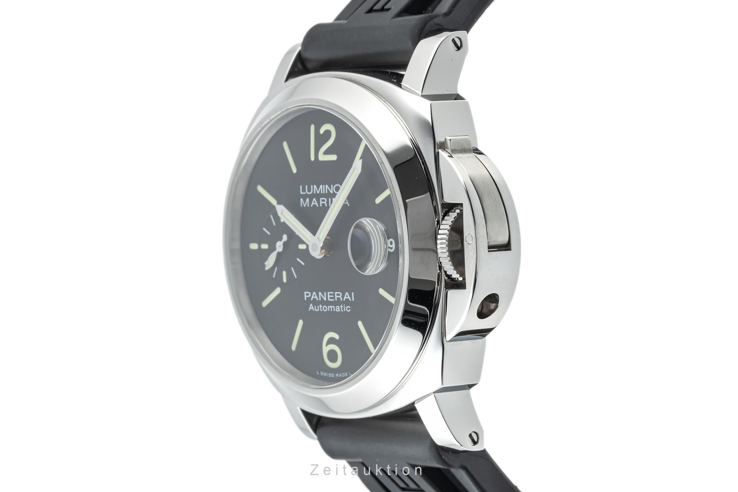 Panerai Luminor Marina acero automático reloj para caballeros PAM01104 LP: 7400EUR  [2303590]