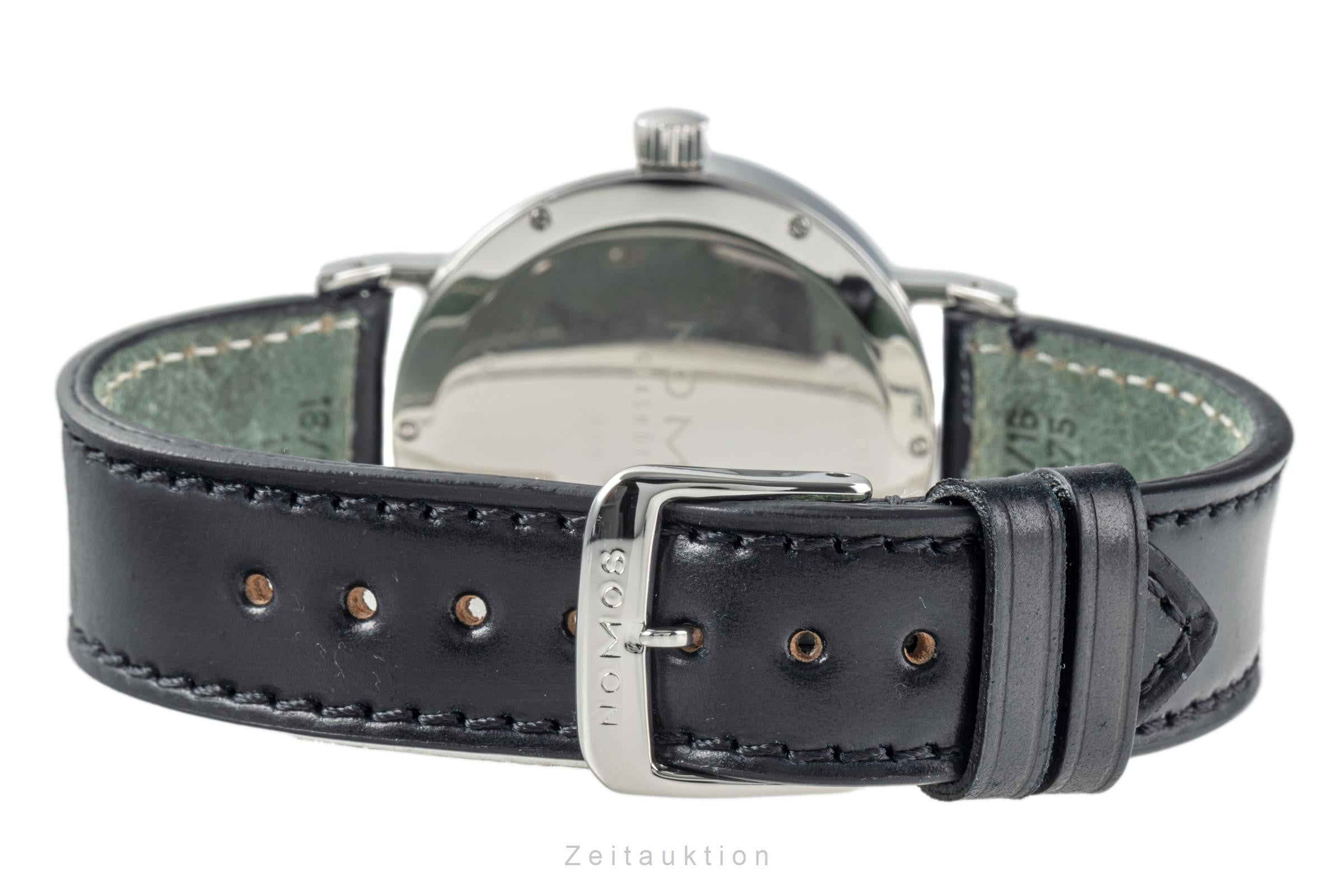 Nomos Glashütte Tangente Sport Stahl Handaufzug Herrenuhr Ref. 501 B&P 2001 [2303645]