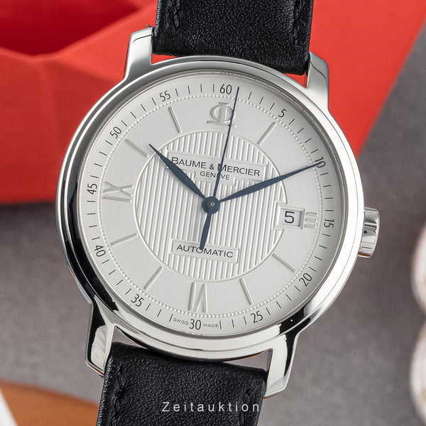 Baume & Mercier Classima acier automatique montre pour hommes 65615 LP: 2600EUR  [2303681]