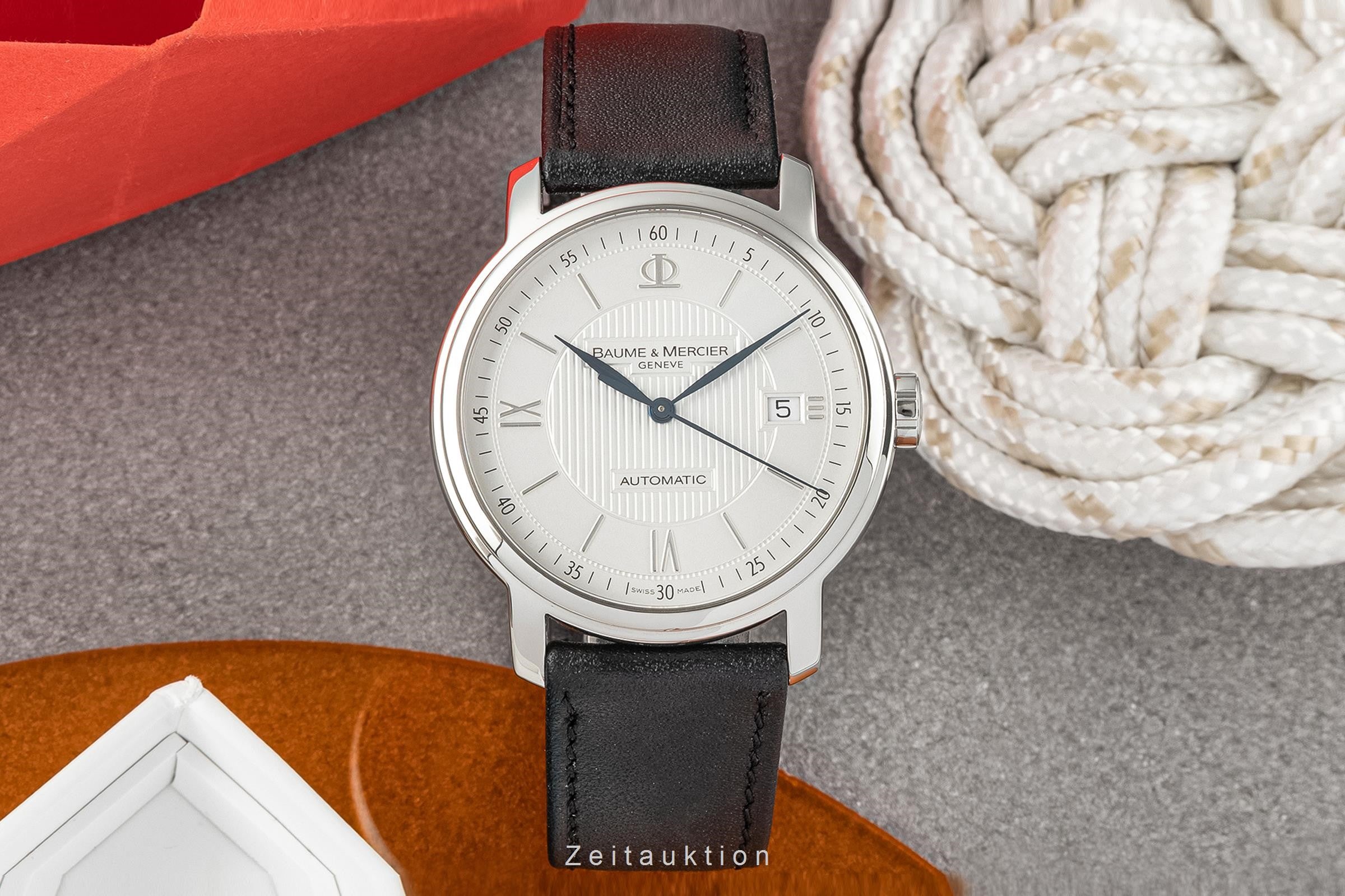 Baume & Mercier Classima acier automatique montre pour hommes 65615 LP: 2600EUR  [2303681]