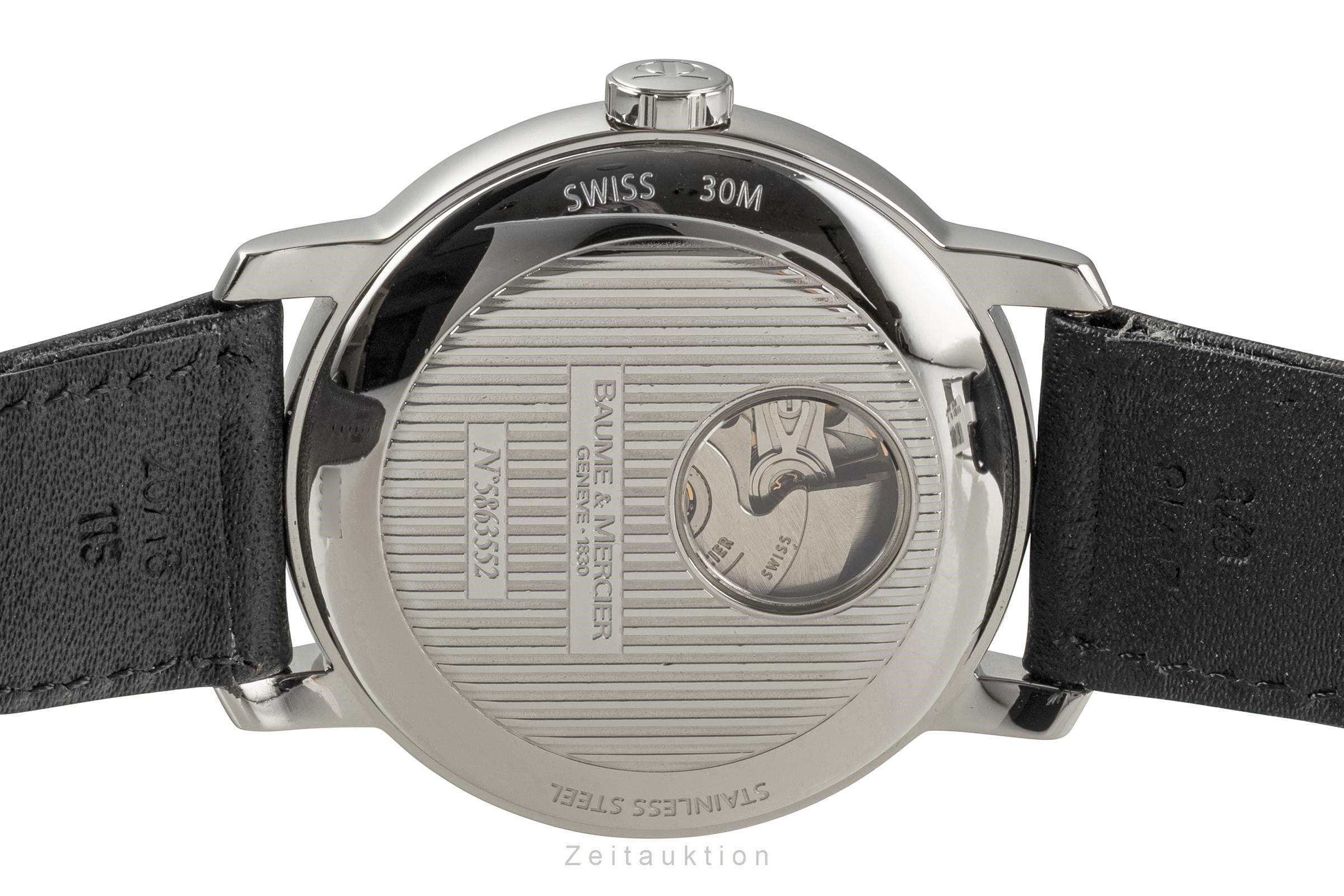 Baume & Mercier Classima acier automatique montre pour hommes 65615 LP: 2600EUR  [2303681]