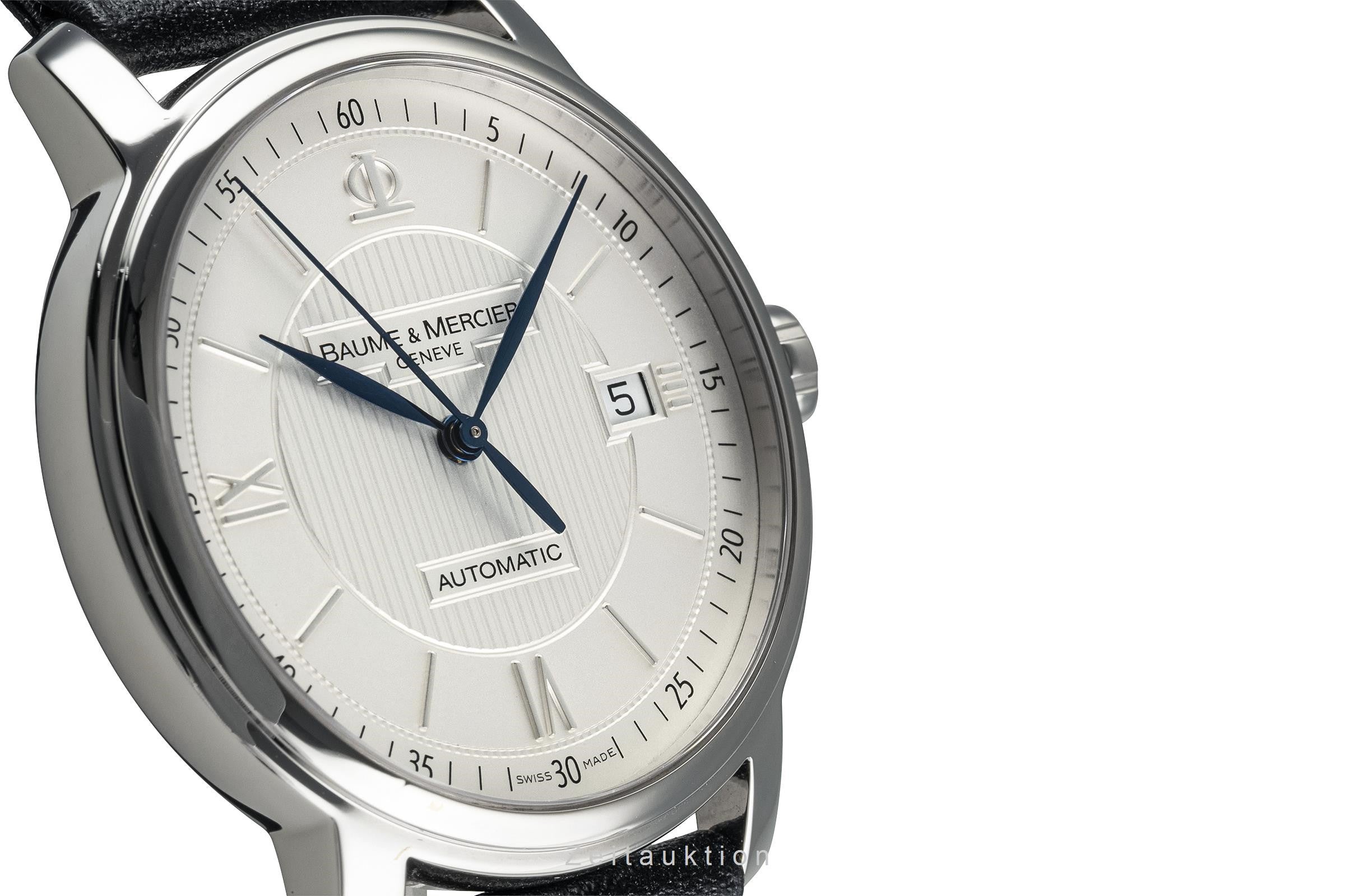 Baume & Mercier Classima acier automatique montre pour hommes 65615 LP: 2600EUR  [2303681]