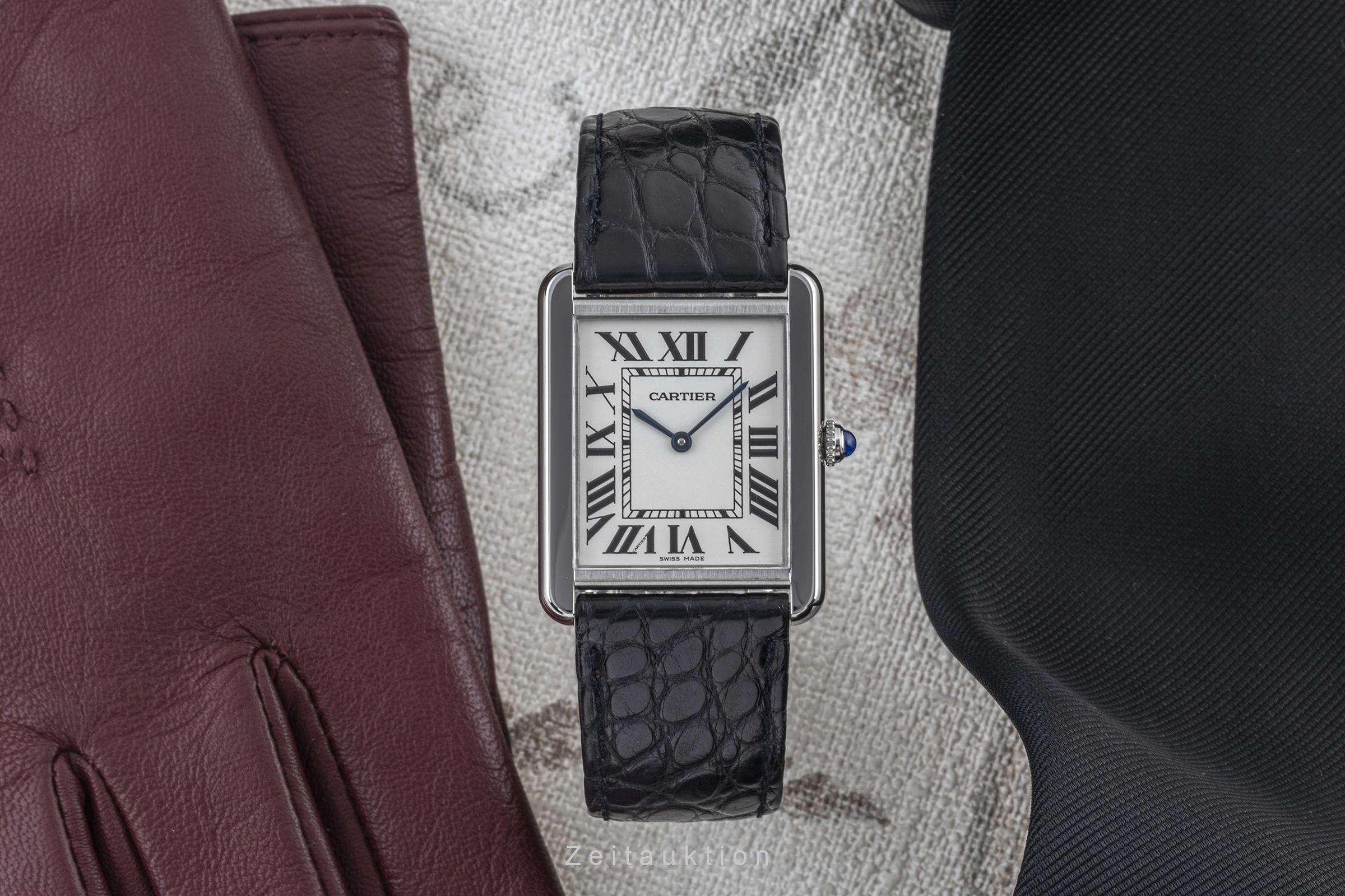 Cartier Tank steel quartz Kal. 690 Ref. W1018355, 2715 | 2303705