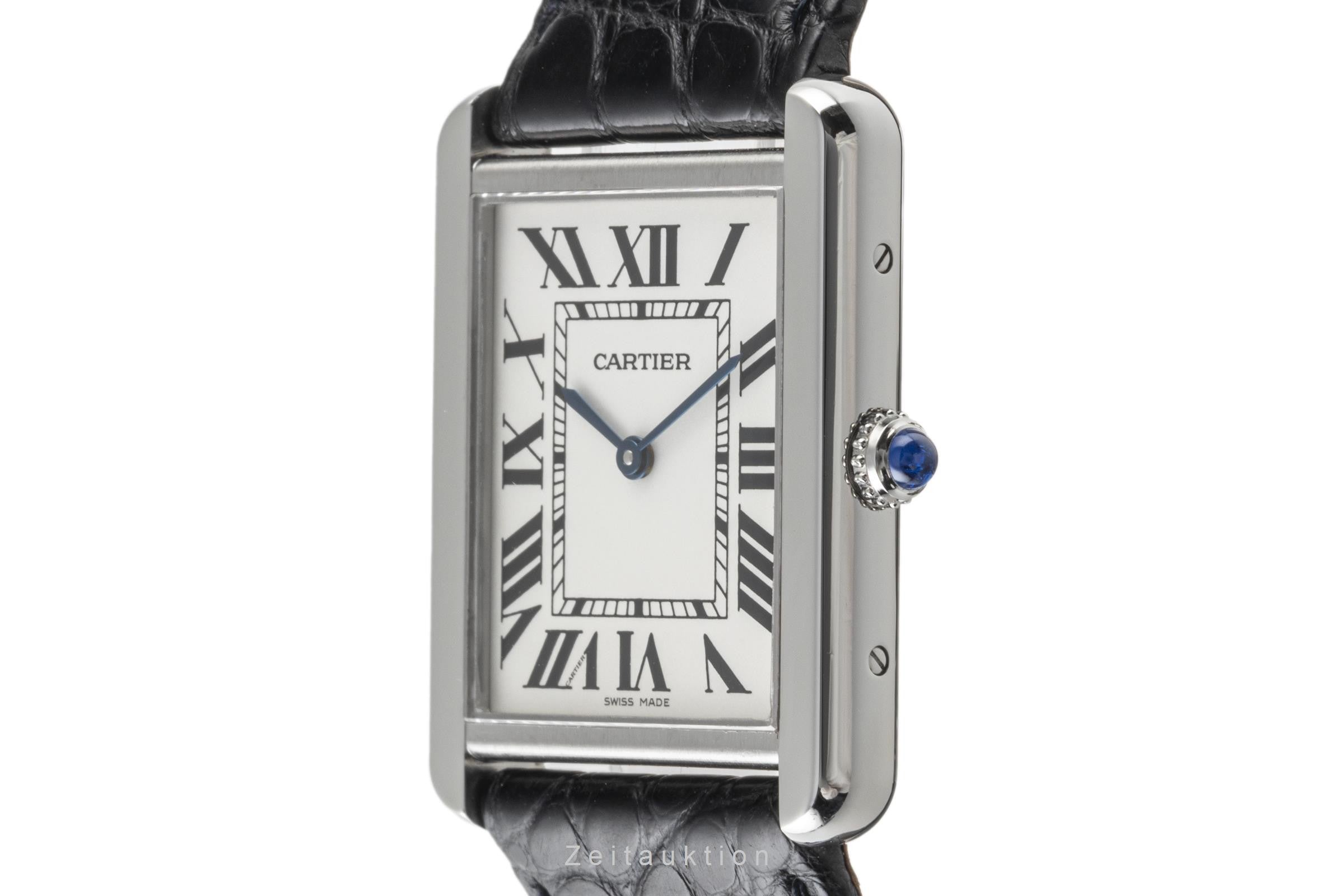 Cartier Tank Solo Large Edelstahl Herrenuhr Ref. W1018355, 2715 VP: 3300,- € [2303705]