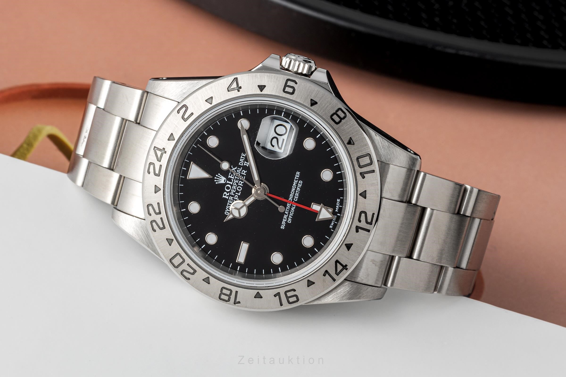 Rolex Explorer II Black Dial Edelstahl Automatik Herrenuhr Ref. 16570 P-Serie [2303709]