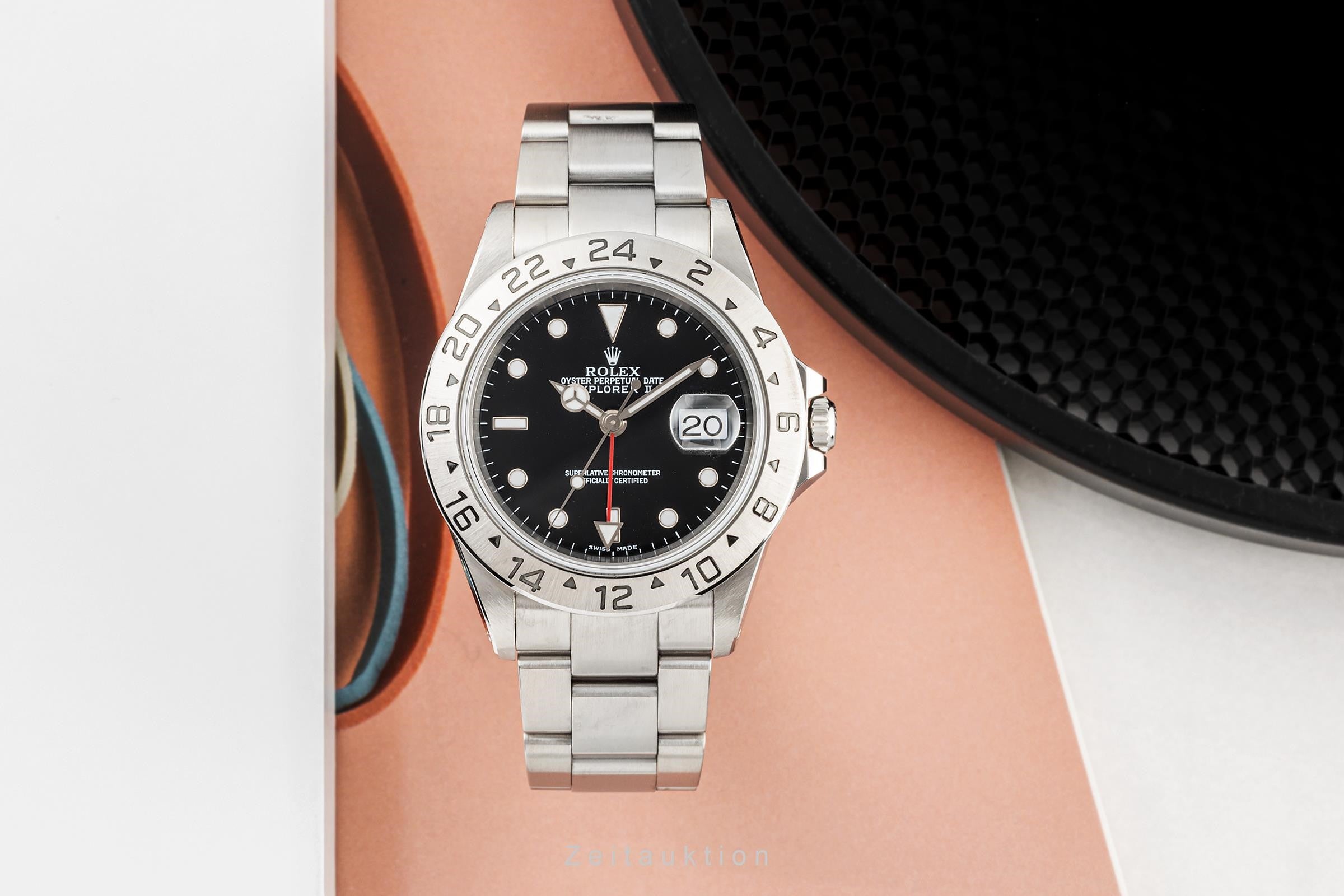 Rolex Explorer II Black Dial Edelstahl Automatik Herrenuhr Ref. 16570 P-Serie [2303709]