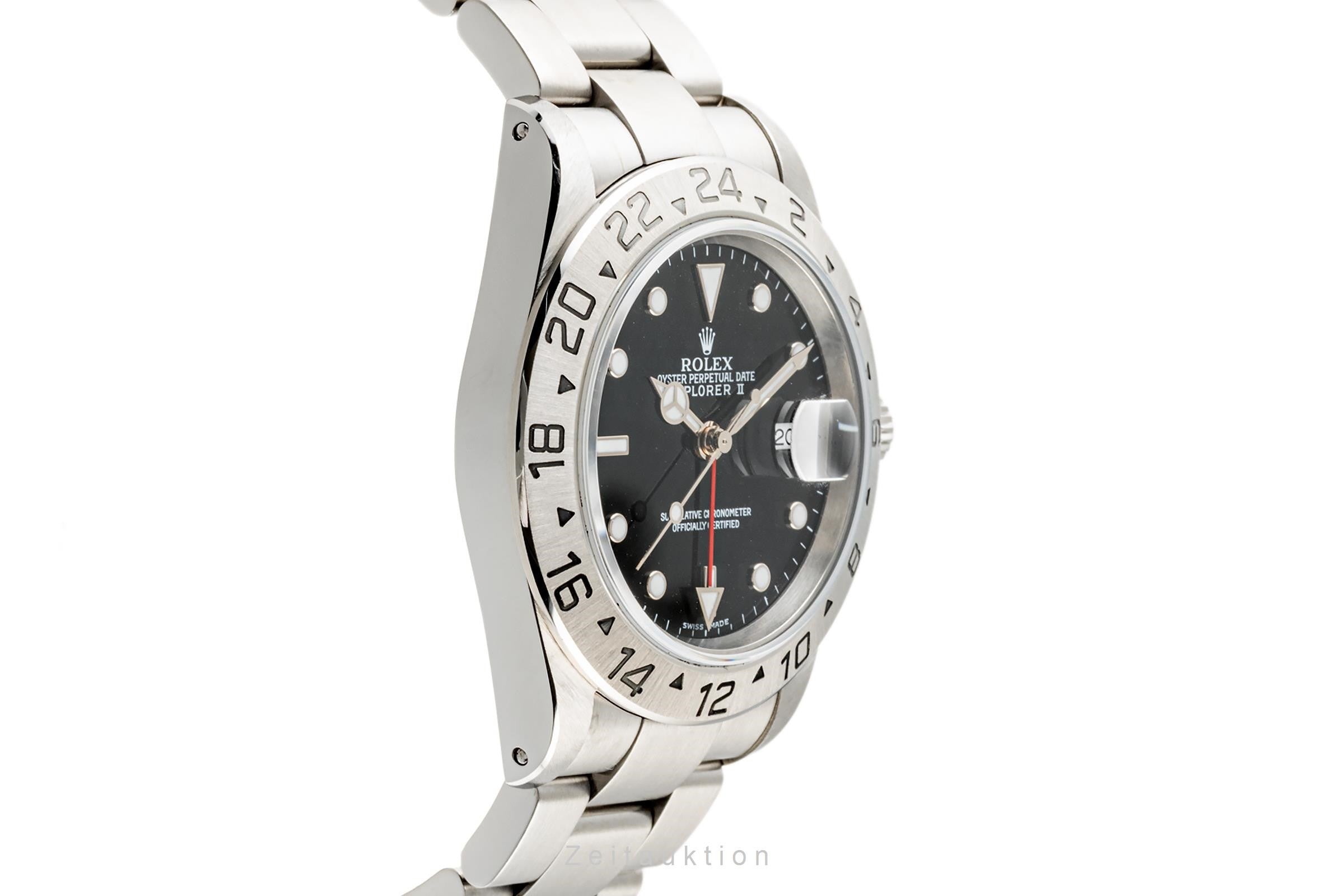 Rolex Explorer II Black Dial Edelstahl Automatik Herrenuhr Ref. 16570 P-Serie [2303709]