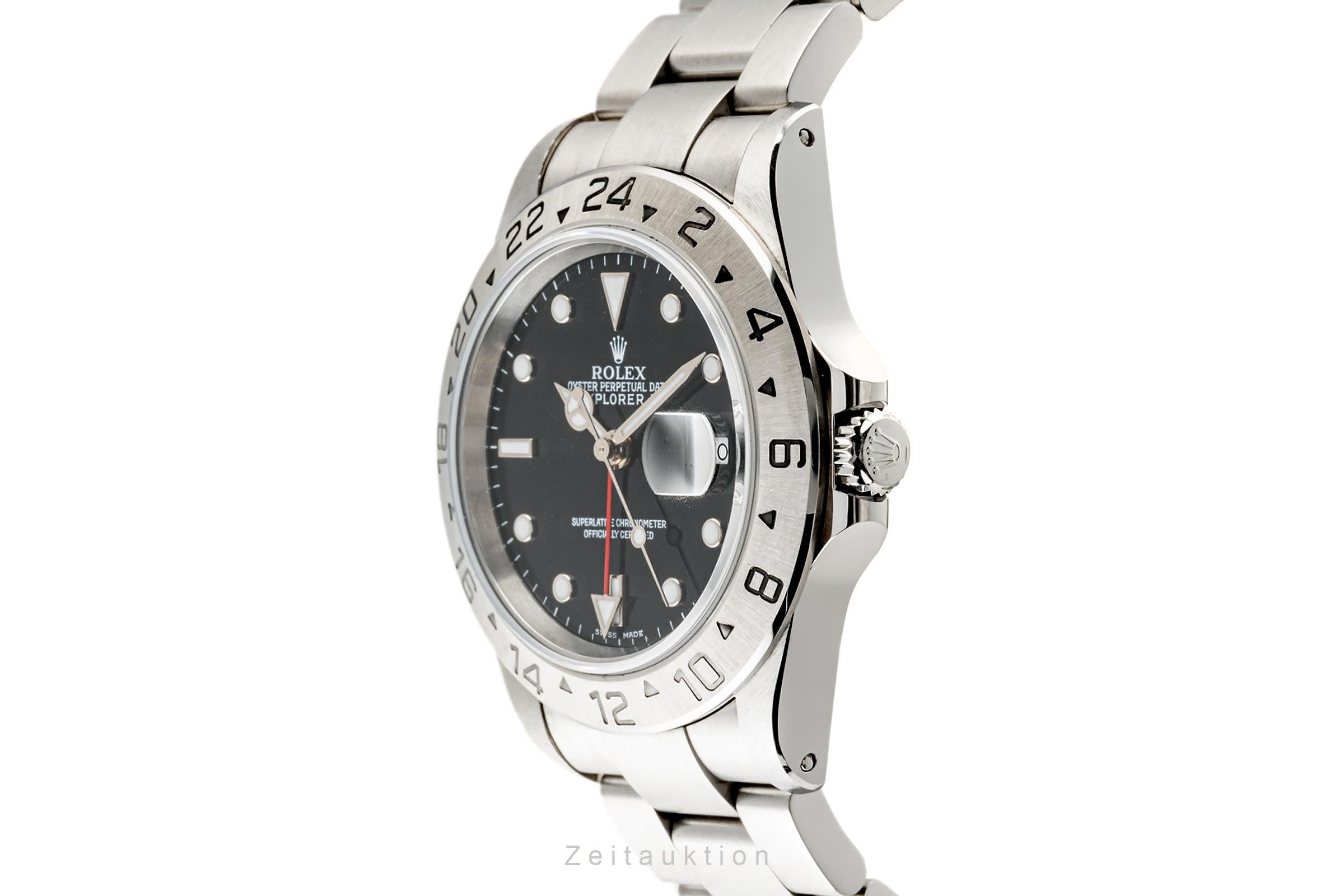 Rolex Explorer II Black Dial Edelstahl Automatik Herrenuhr Ref. 16570 P-Serie [2303709]
