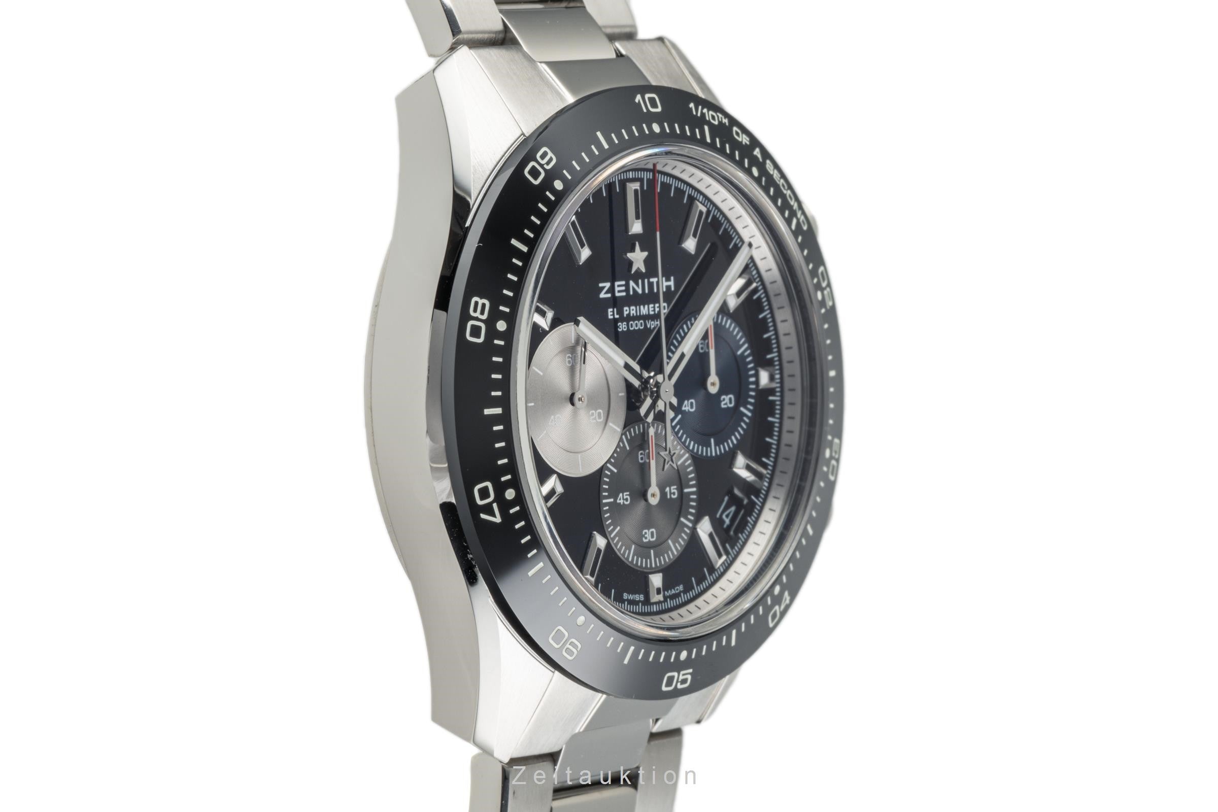Zenith El Primero cronografo acciaio automatismo orologio da uomo 03.3100.3600/21.M3100 LP: 11800EUR  [2303718]