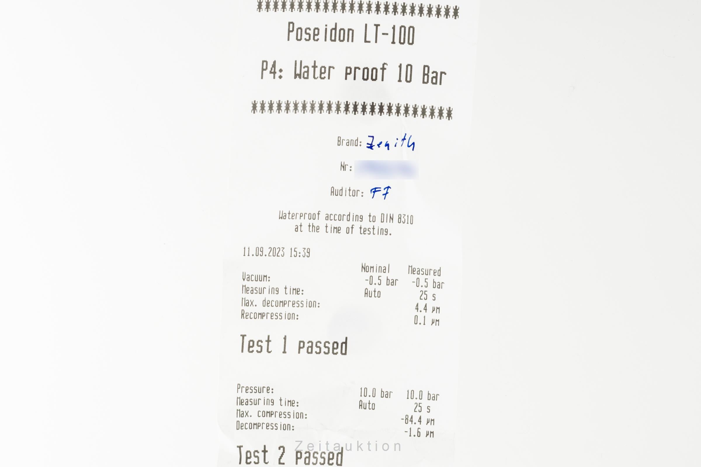 Zenith El Primero cronografo acciaio automatismo orologio da uomo 03.3100.3600/21.M3100 LP: 11800EUR  [2303718]