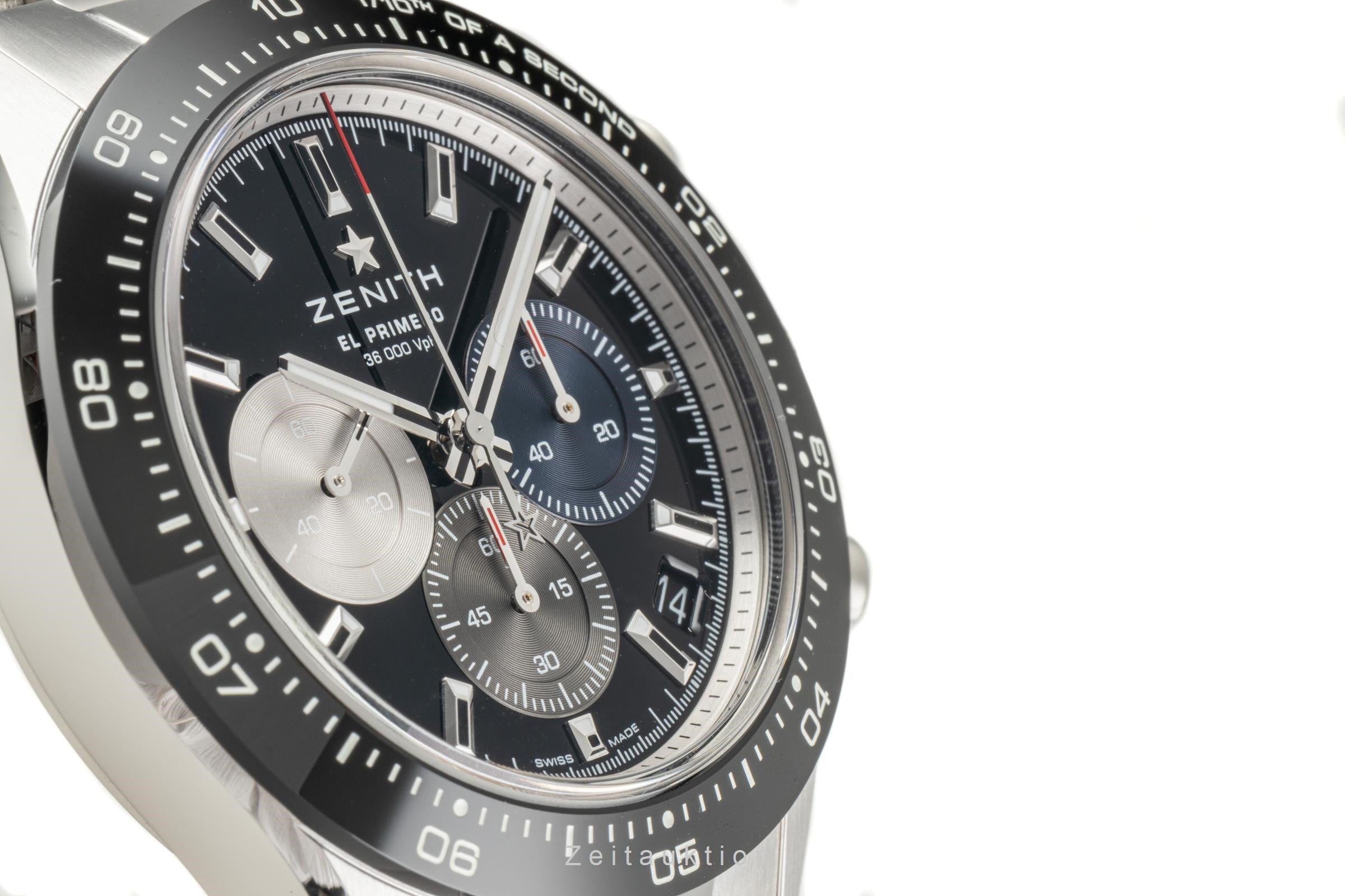 Zenith El Primero cronografo acciaio automatismo orologio da uomo 03.3100.3600/21.M3100 LP: 11800EUR  [2303718]
