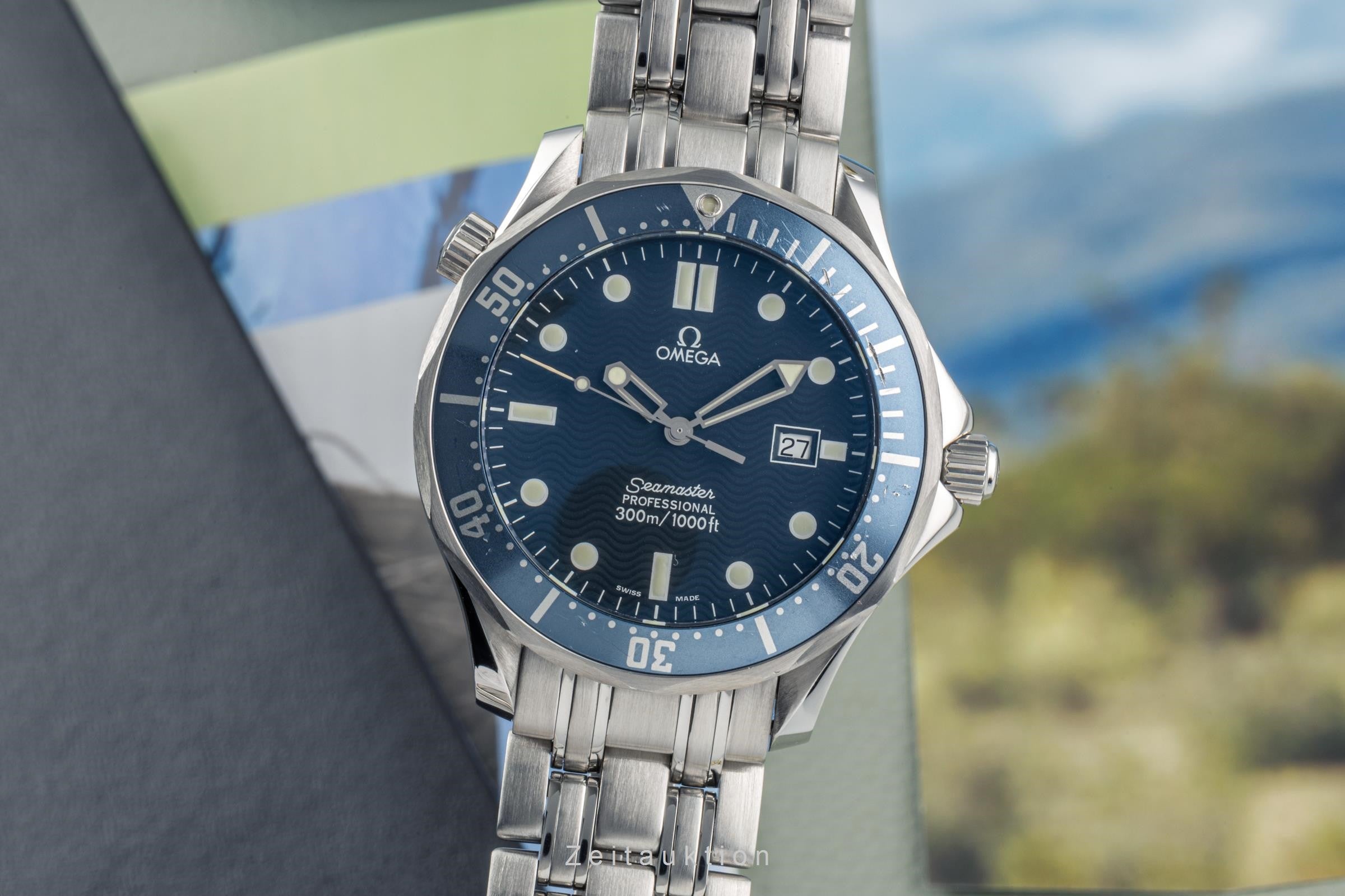 Omega Seamaster steel quartz men's watch 2541.80.00, 196.1523, 396.1523  [2303772]
