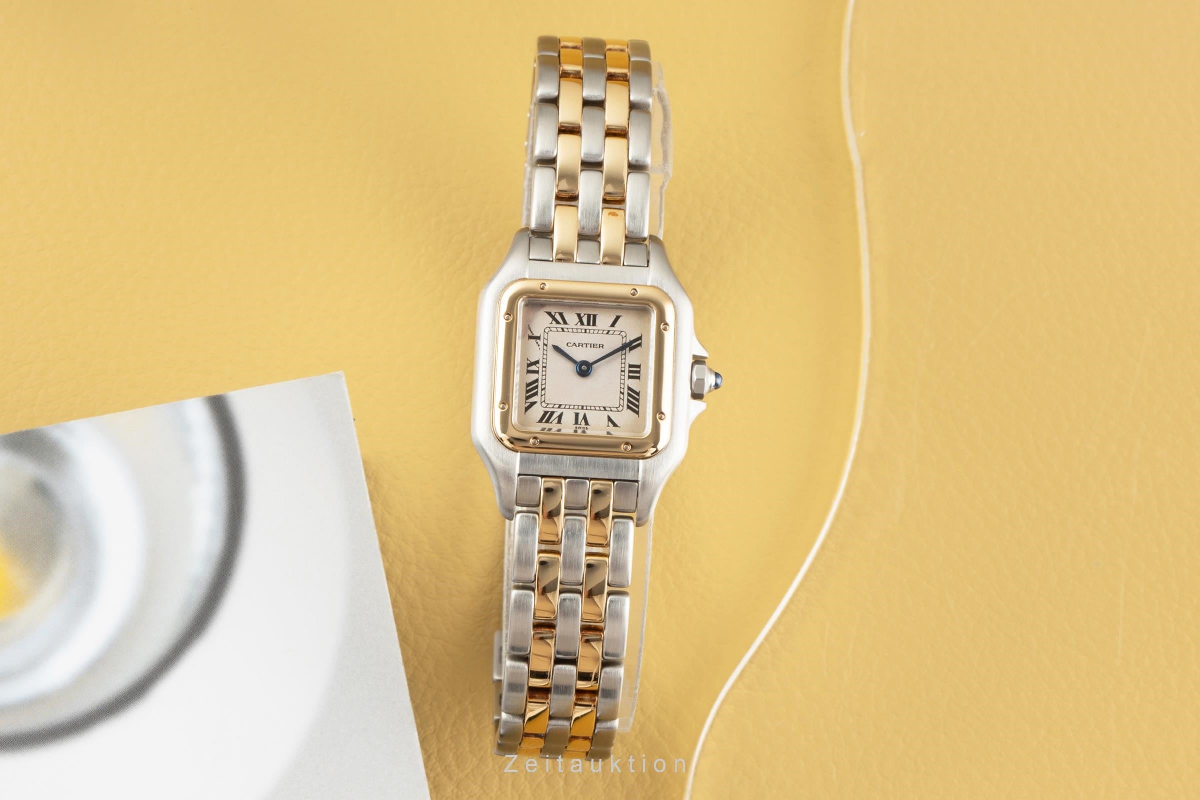 Cartier Panthere acciaio / oro quarzo orologio da donna W25029B6, 1120 LP: 8950EUR  [2303816]