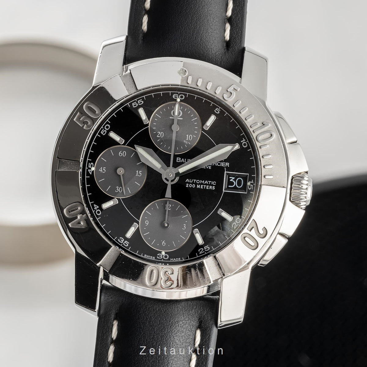 Baume Mercier Capeland chronograph steel automatic BM13750