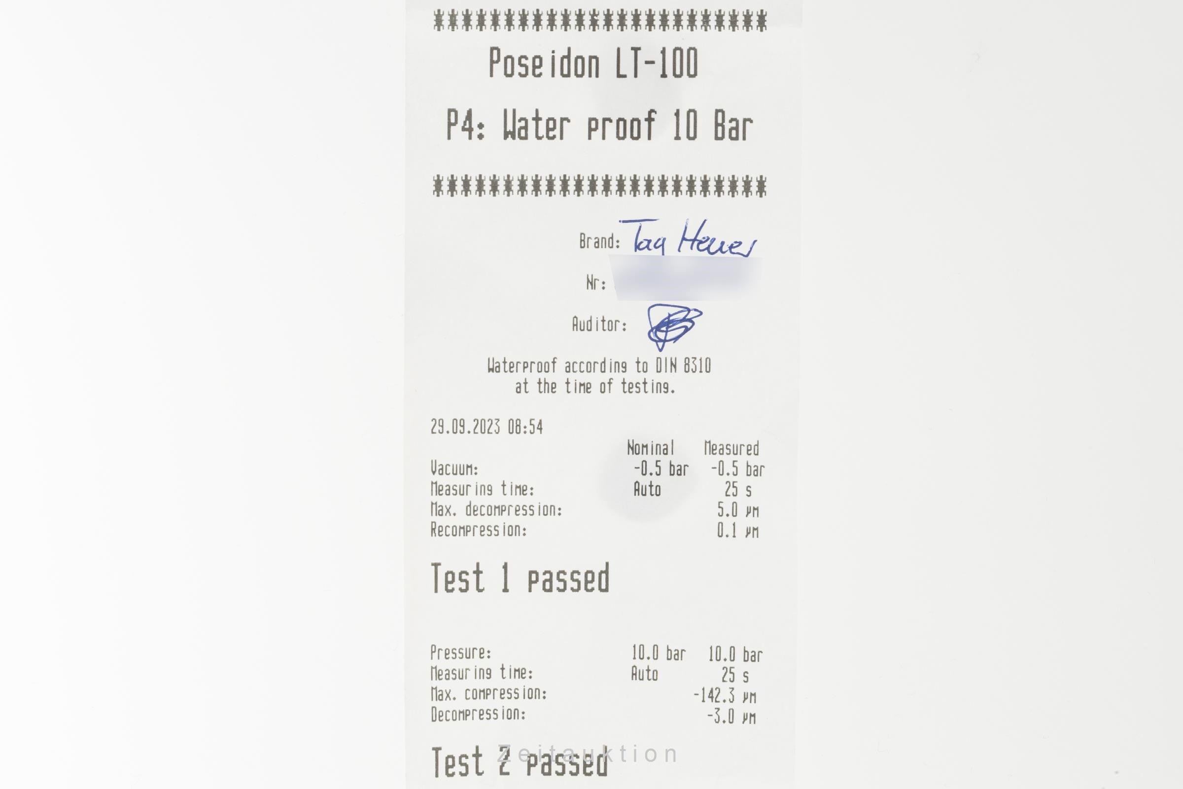 Tag Heuer Carrera chronograph steel automatic men's watch CV2A10 LP: 5150EUR  [2303900]