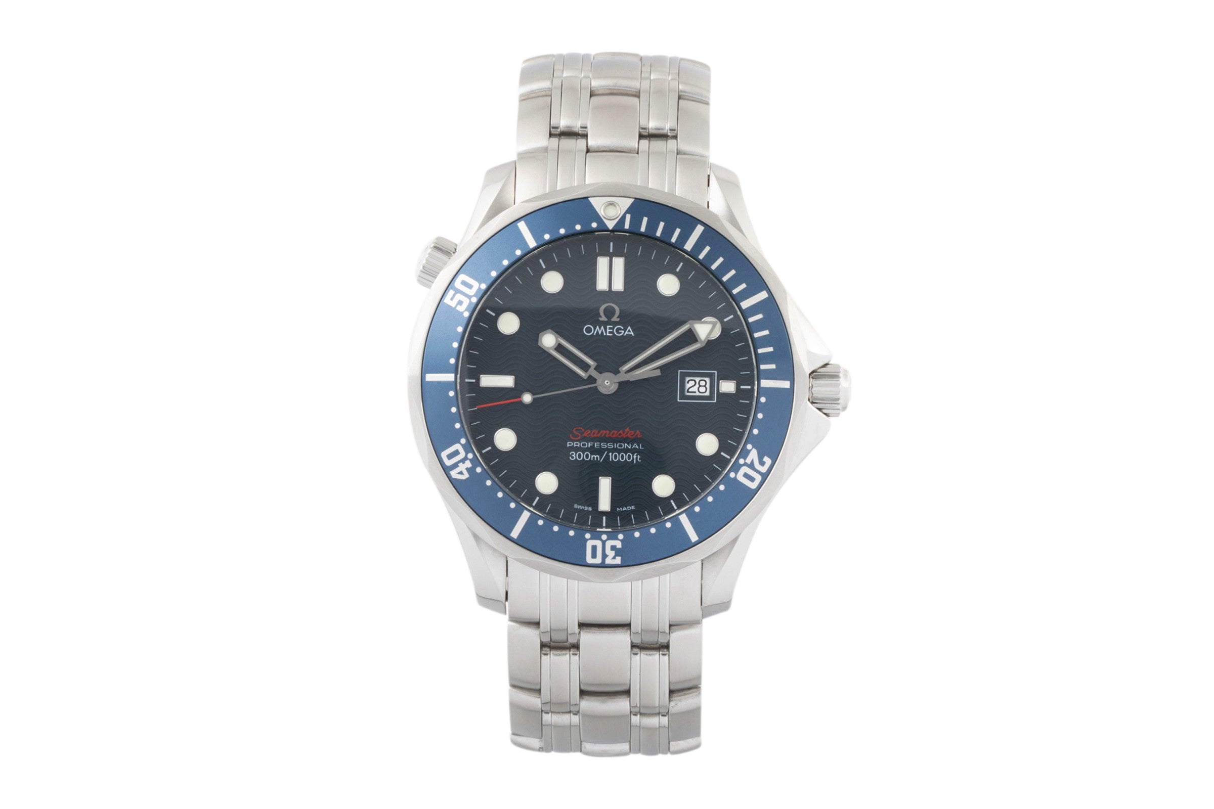 Omega Seamaster steel quartz men's watch 196.1504, 2221.80.00  [2303930]