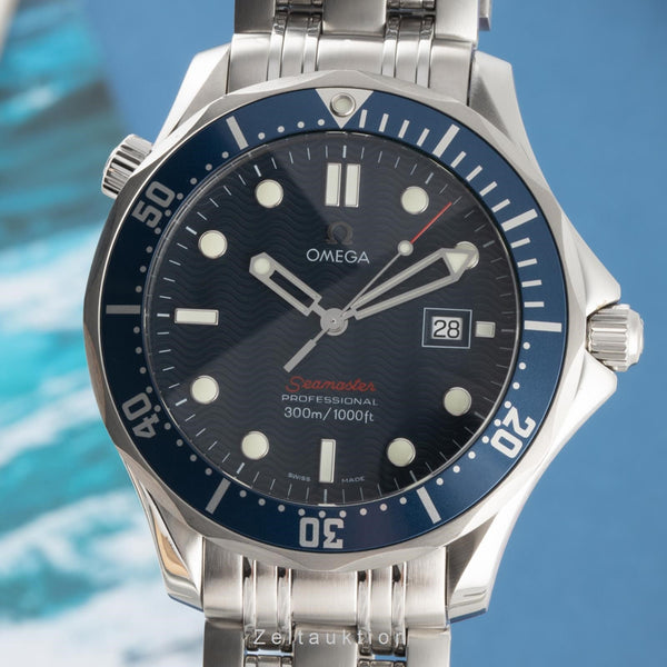 Omega Seamaster steel quartz men's watch 196.1504, 2221.80.00  [2303930]