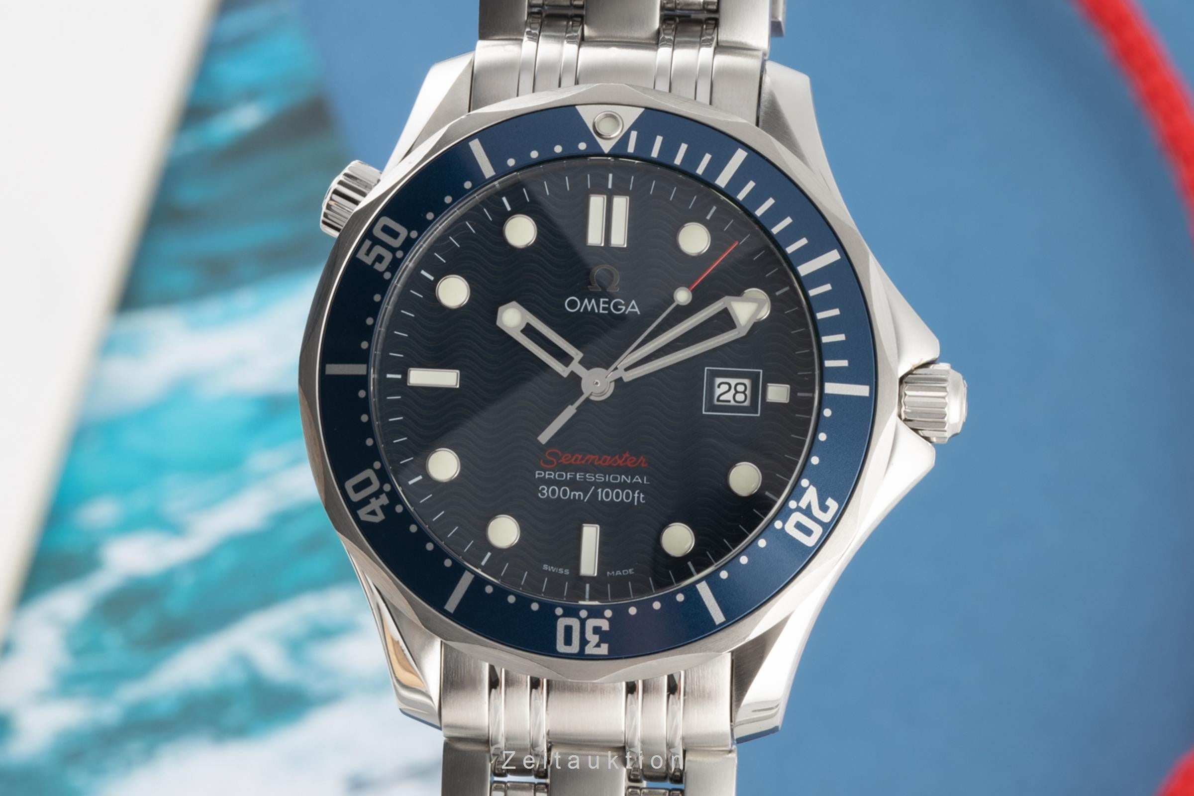 Omega Seamaster steel quartz men's watch 196.1504, 2221.80.00  [2303930]