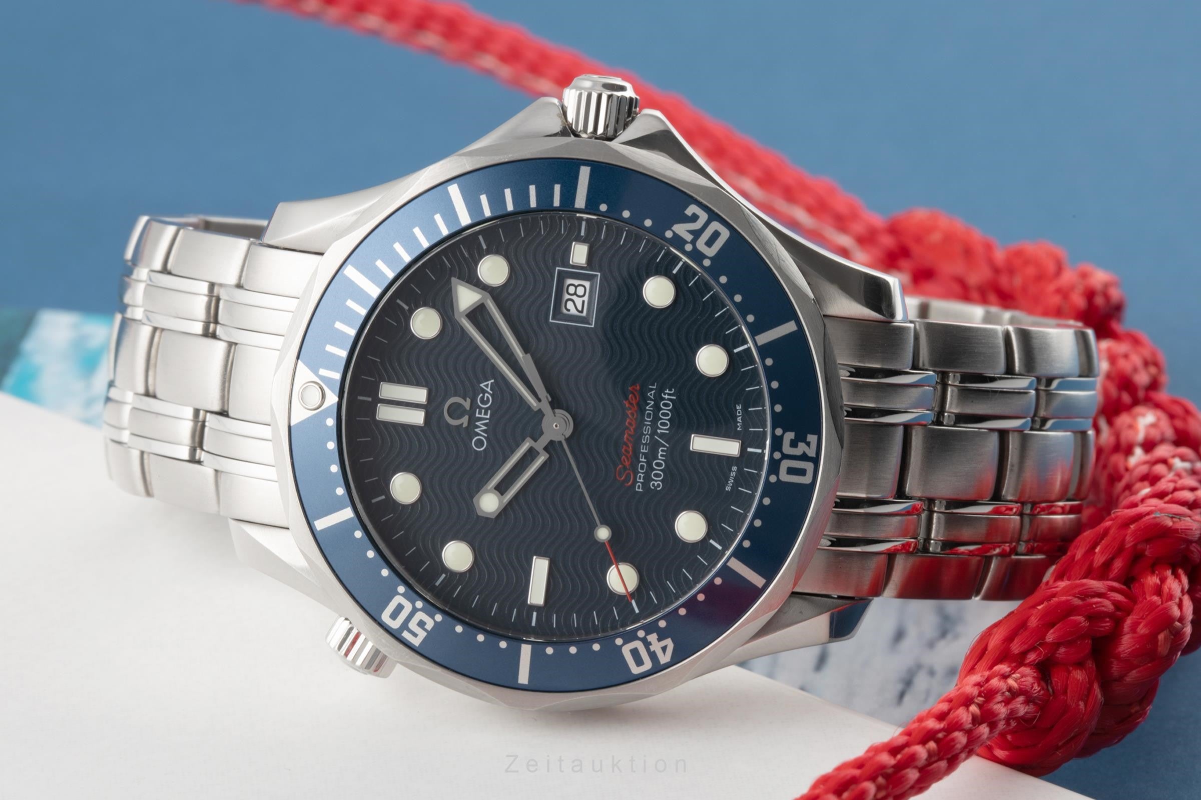 Omega Seamaster steel quartz men's watch 196.1504, 2221.80.00  [2303930]