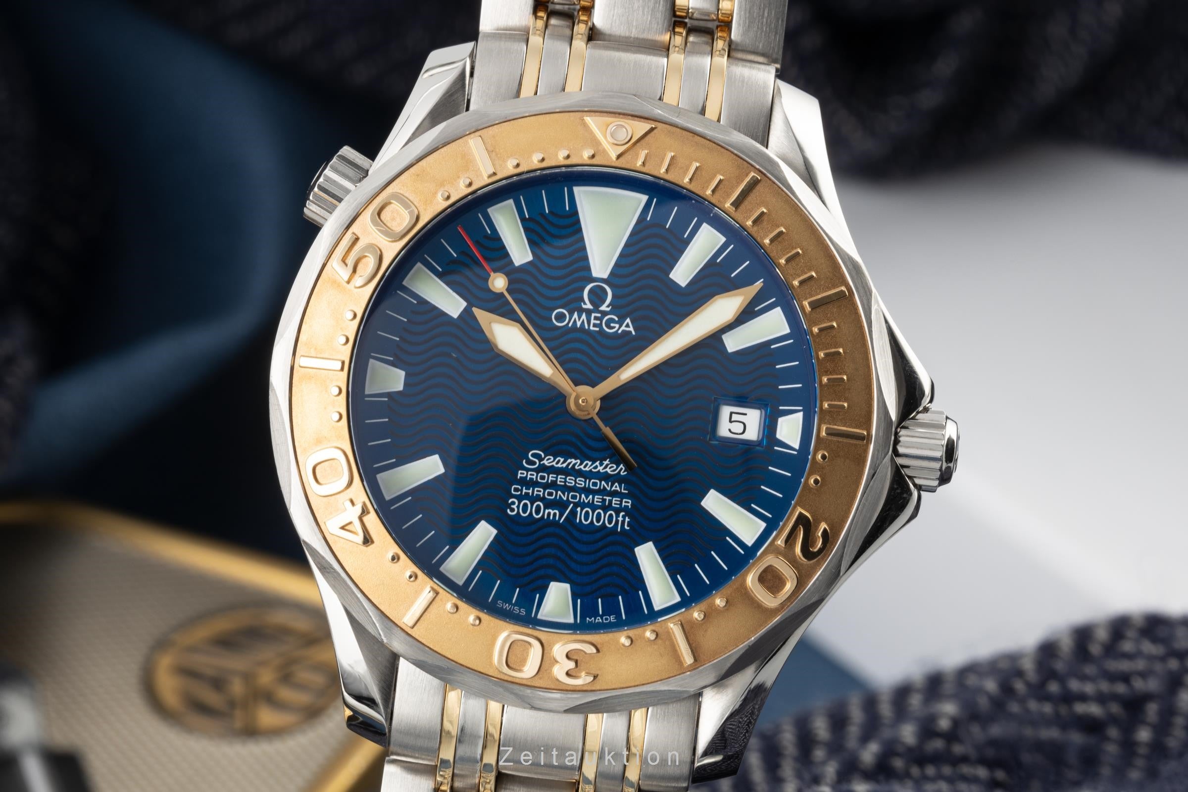 Omega Seamaster steel / gold automatic men's watch 2455.80.00, 168.1640 LP: 13400EUR  [2303981]