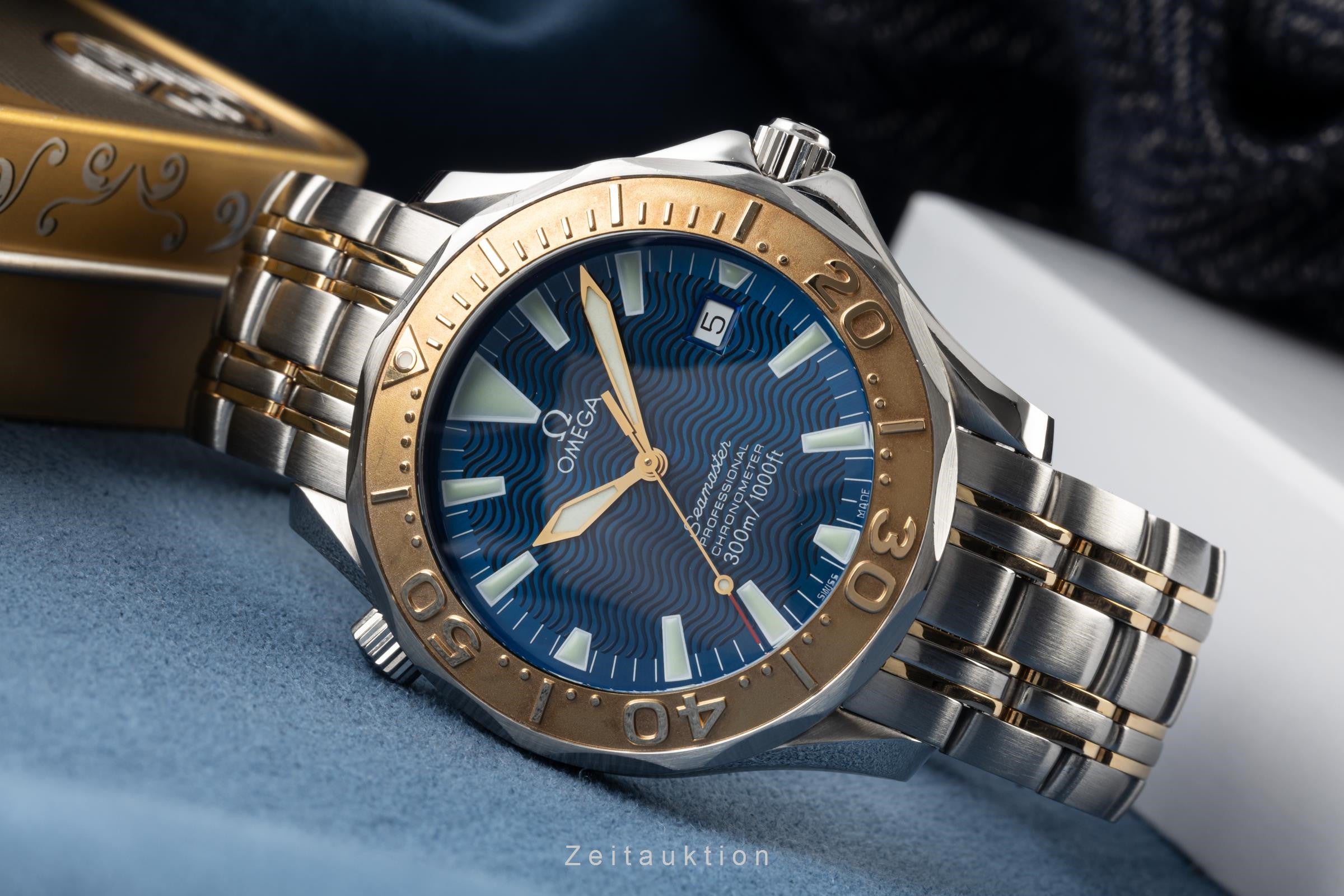 Omega Seamaster acier / or  automatique montre pour hommes 2455.80.00, 168.1640 LP: 13400EUR  [2303981]