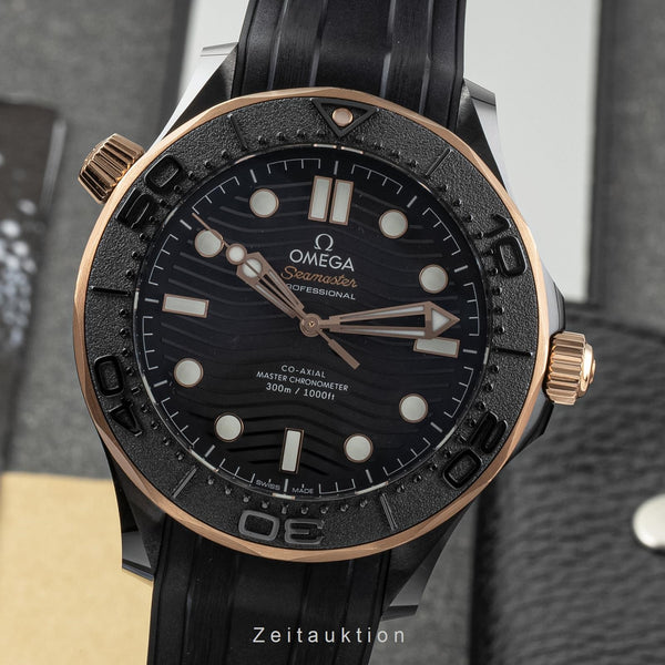 Omega Seamaster ceramic / gold automatic men's watch 210.62.44.20.01.001 LP: 13800EUR  [2304006]