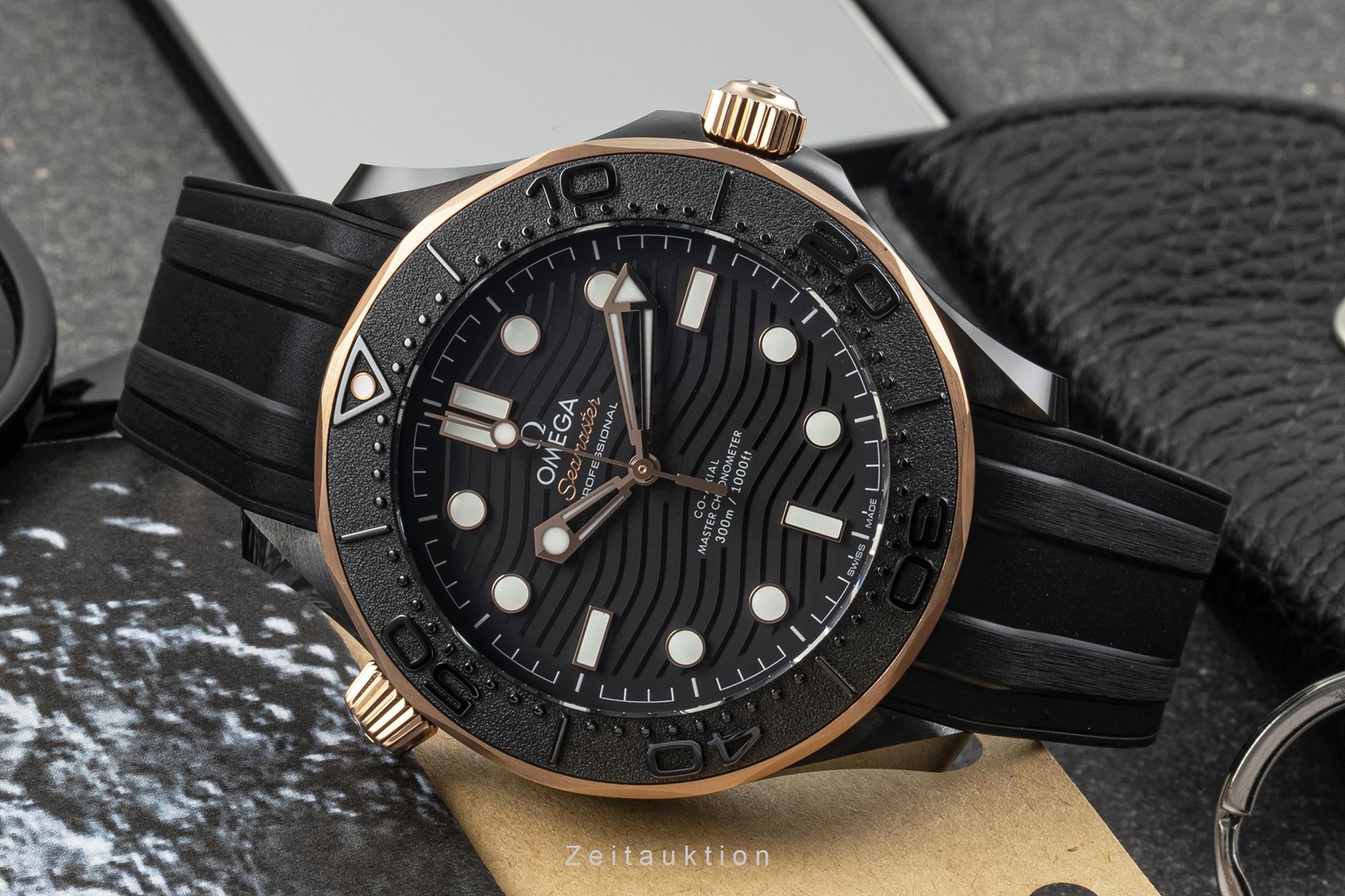 Omega Seamaster ceramic / gold automatic men's watch 210.62.44.20.01.001 LP: 13800EUR  [2304006]