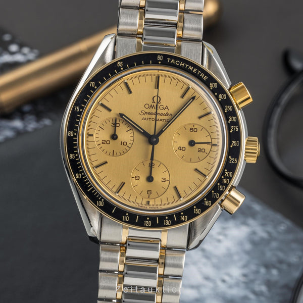 Omega Speedmaster cronógrafo acero / oro automático reloj para caballeros 175.0032 LP: 8000EUR  [2304011]