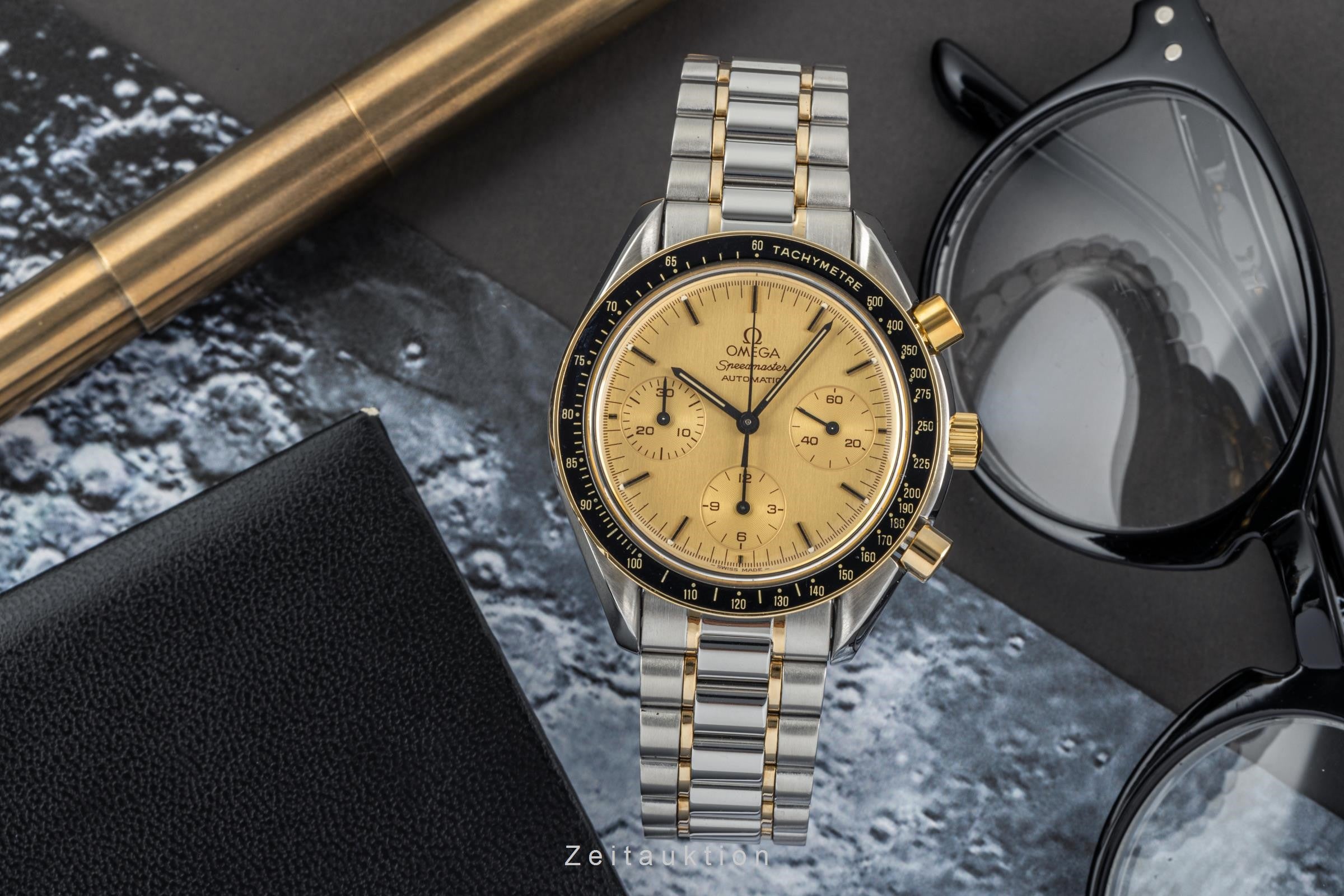 Omega Speedmaster cronógrafo acero / oro automático reloj para caballeros 175.0032 LP: 8000EUR  [2304011]