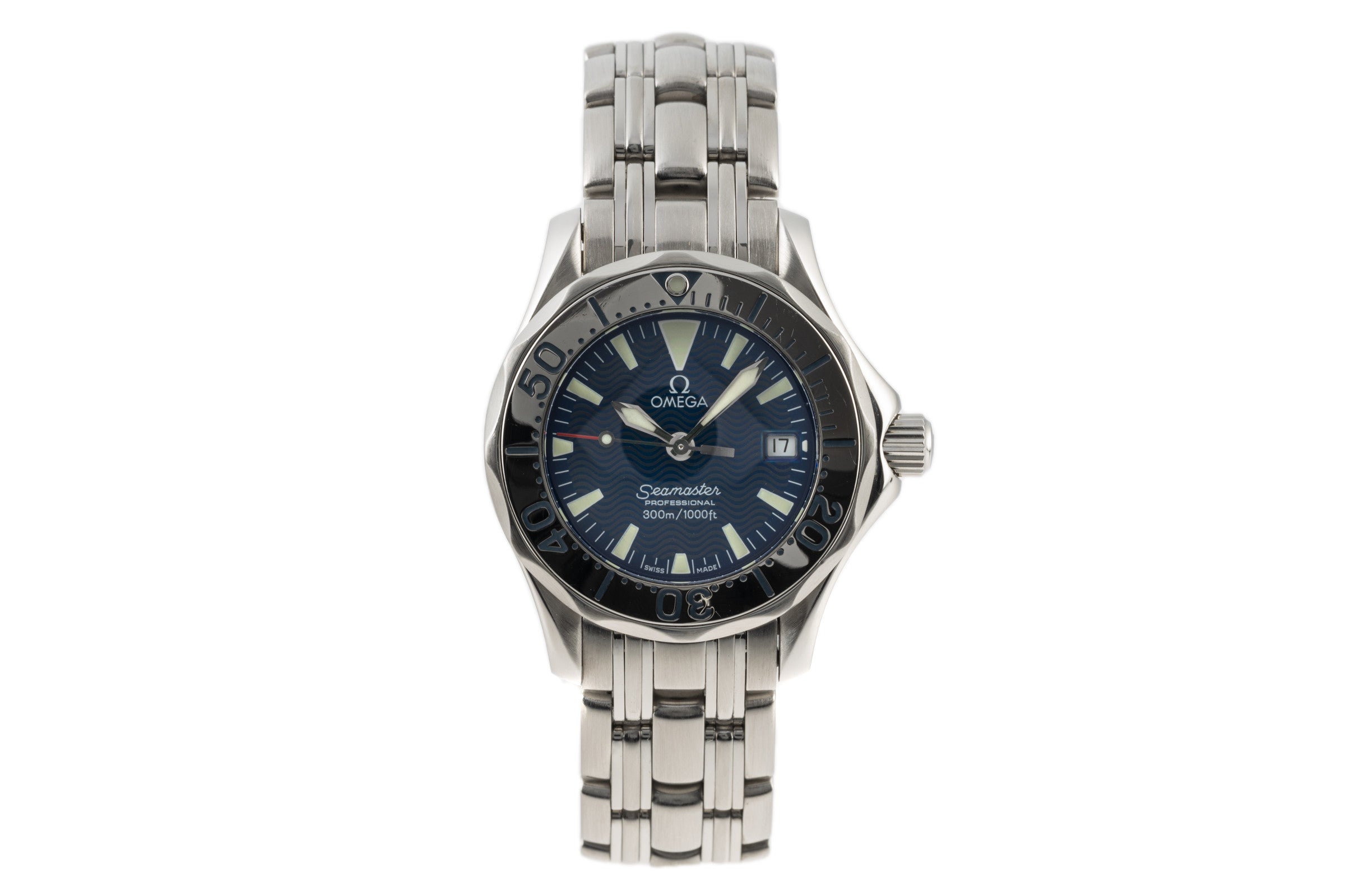 Omega Seamaster acier quartz montre pour femmes 596.1640, 2584.80.00  [2304014]