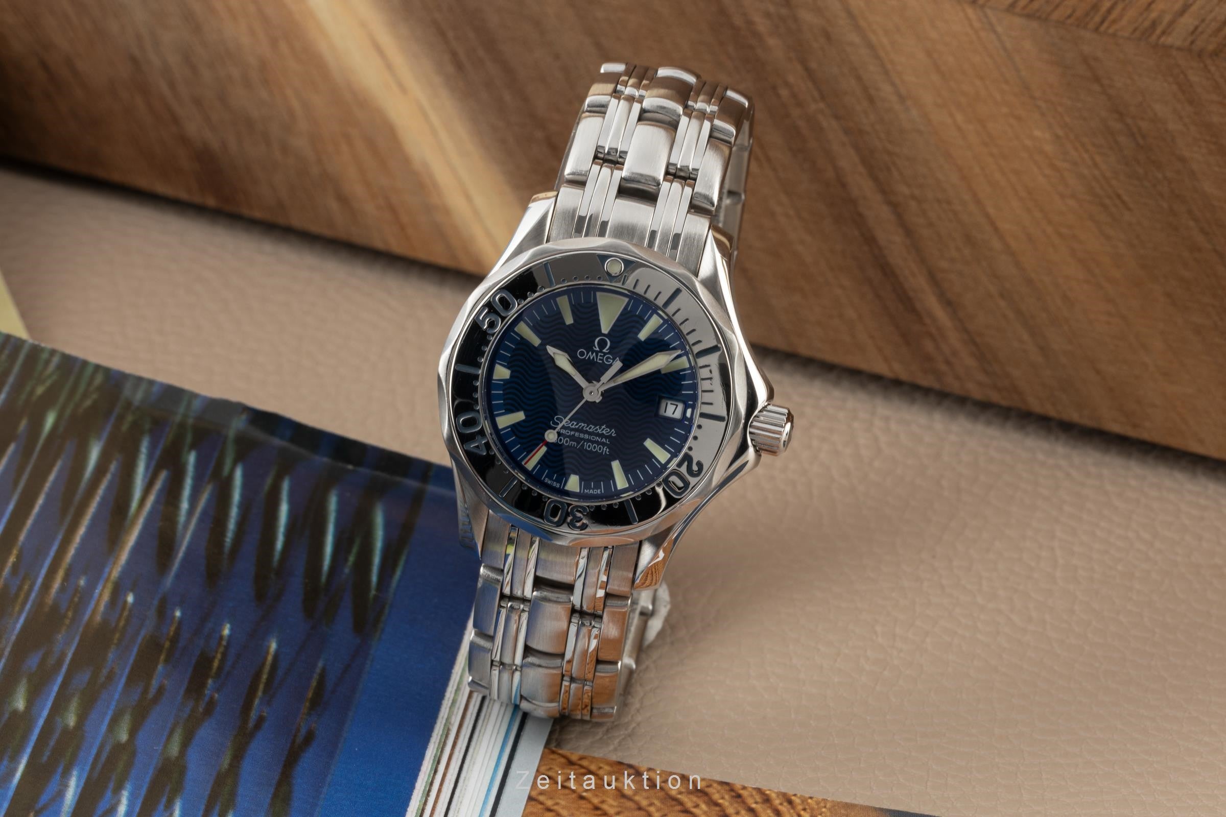 Omega Seamaster acier quartz montre pour femmes 596.1640, 2584.80.00  [2304014]