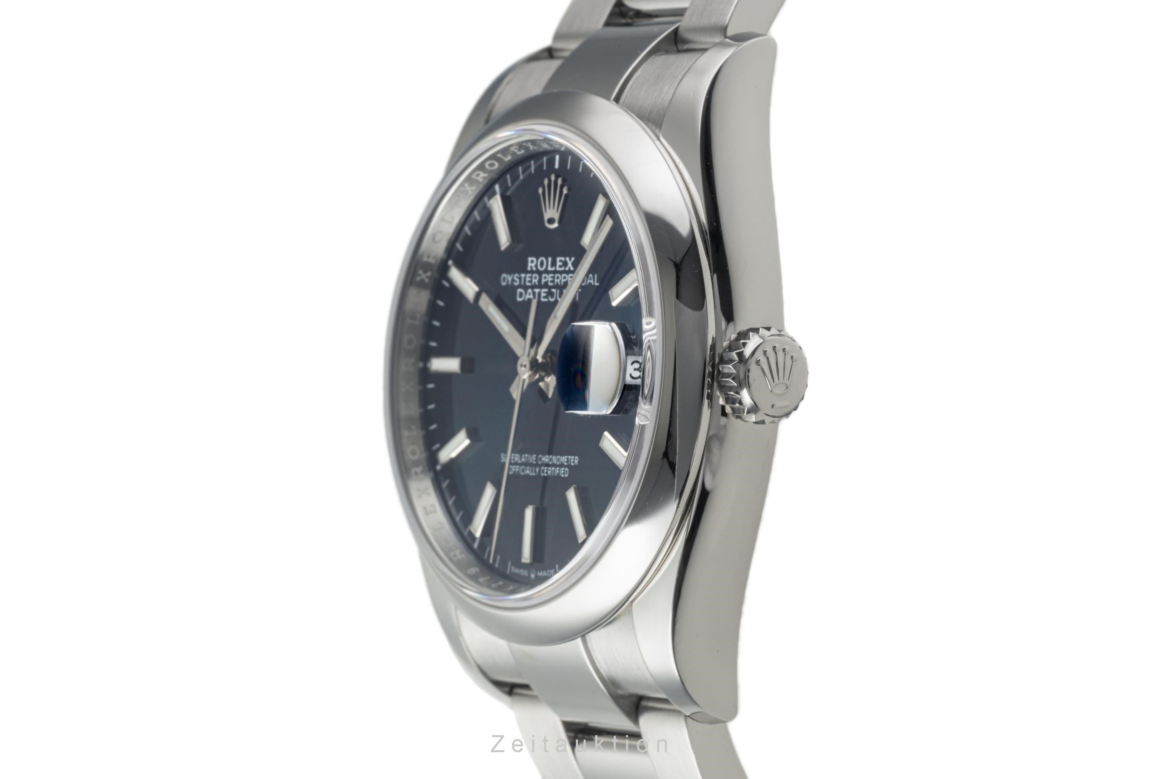Rolex Datejust 36 Blue Dial Oyster Edelstahl Automatik Herrenuhr Ref. 126200  [2304018]